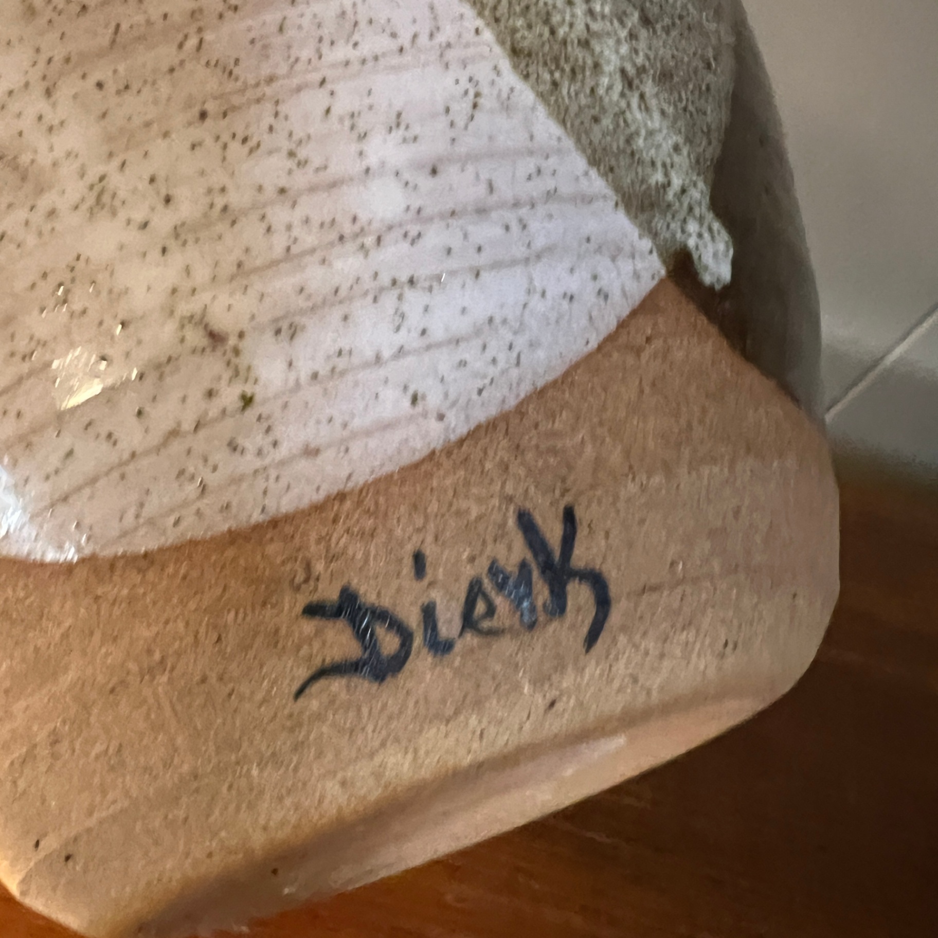 Signed Studio Art Pottery Planter Dierk Earth Tones Plant Pot - image 4 of 6