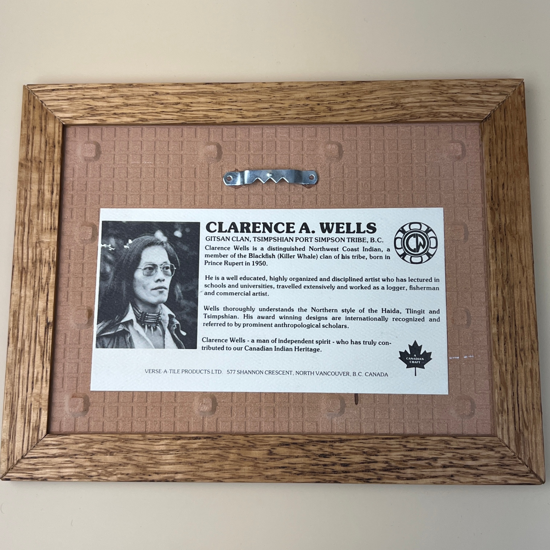 Clarence Wells Raven Art Tile Haida Tsimshian Artist First Nations  - image 4 of 6
