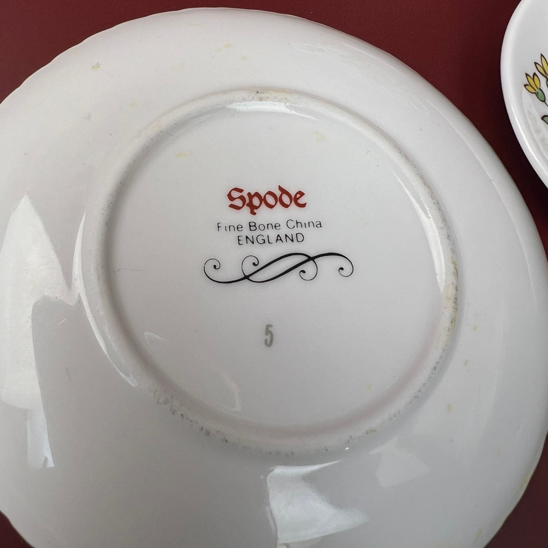 Miniature Spode China Set Teeny Tiny Cup and Saucer and Plate - image 3 of 6