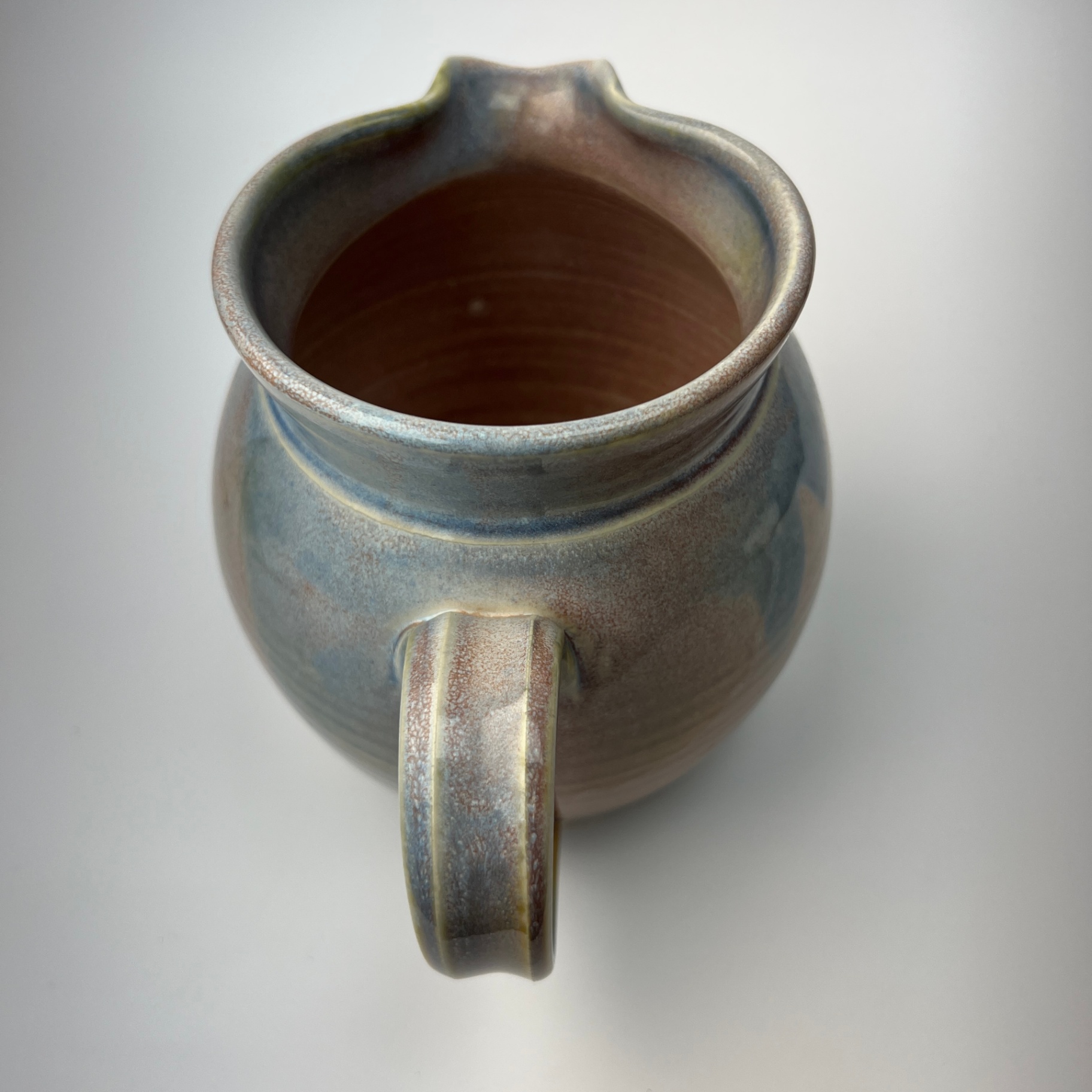 Large Studio Pottery Jug or Vase Signed Sheena Pastel Colours - image 5 of 6