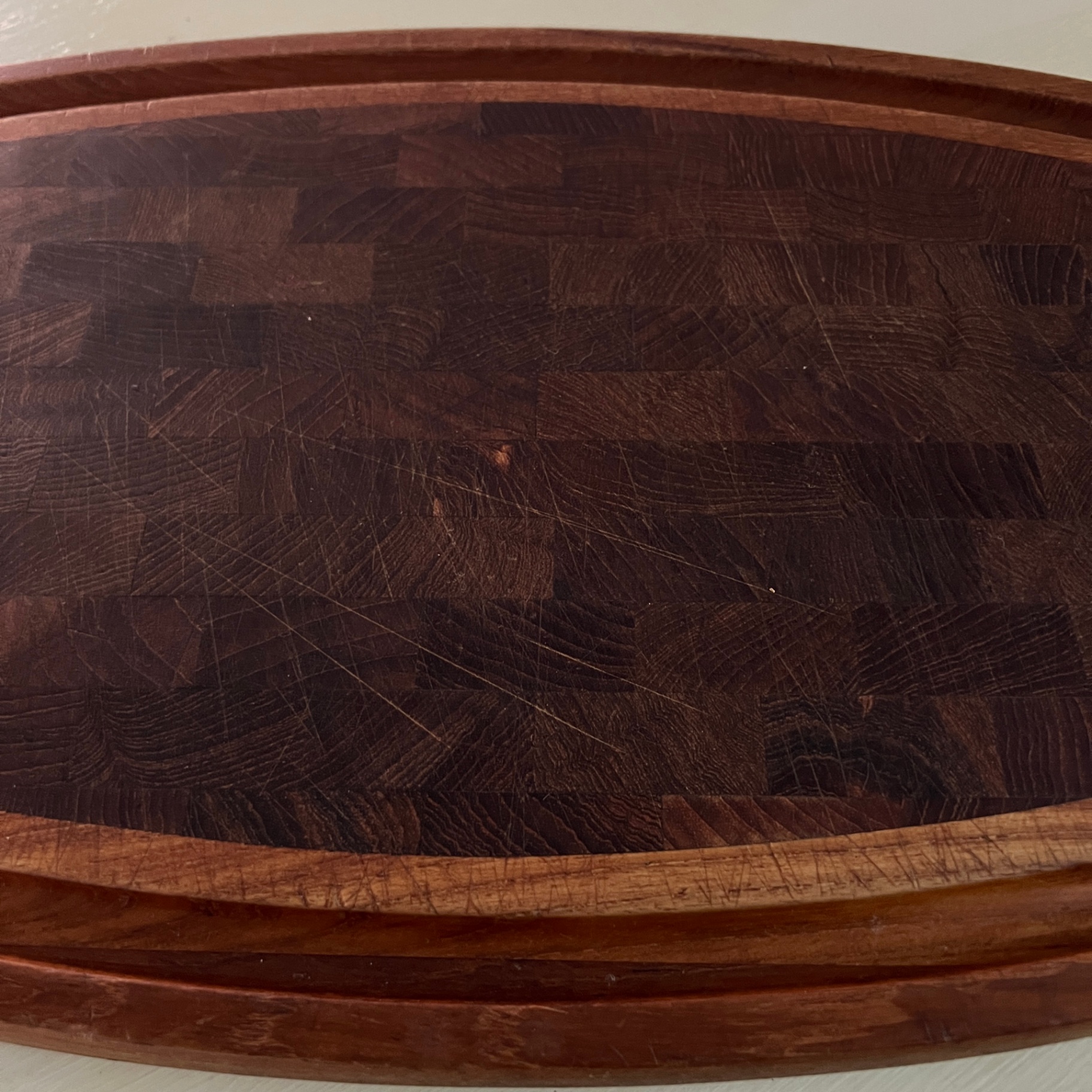 Large Dansk Surfboard Tray Jens Quistgaard IHQ Staved Teak MCM - image 3 of 8