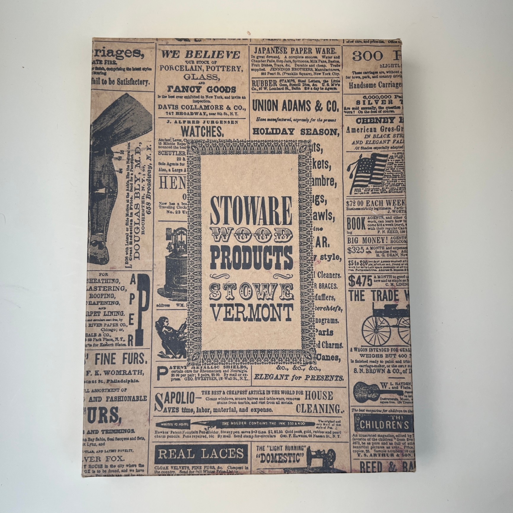 Stoware Vintage Cheese Cutting Board Stowe Vermont in Box - image 2 of 6