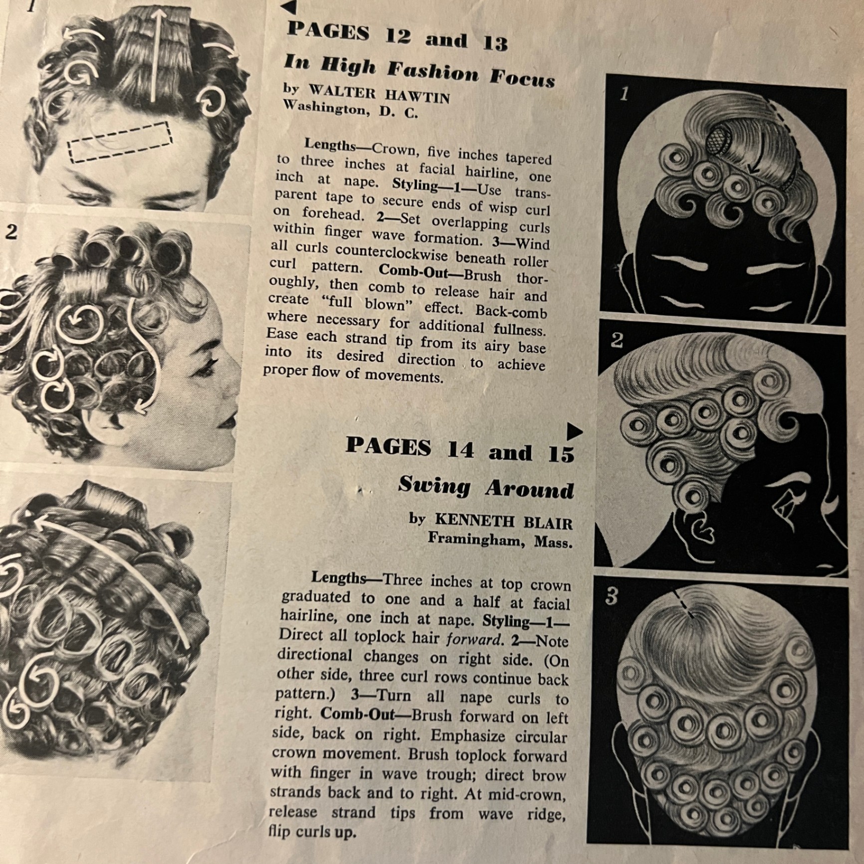 Salon Hairstyle Posters 1960s Bouffant Beehives Retro Hair Salon Decor - image 3 of 4
