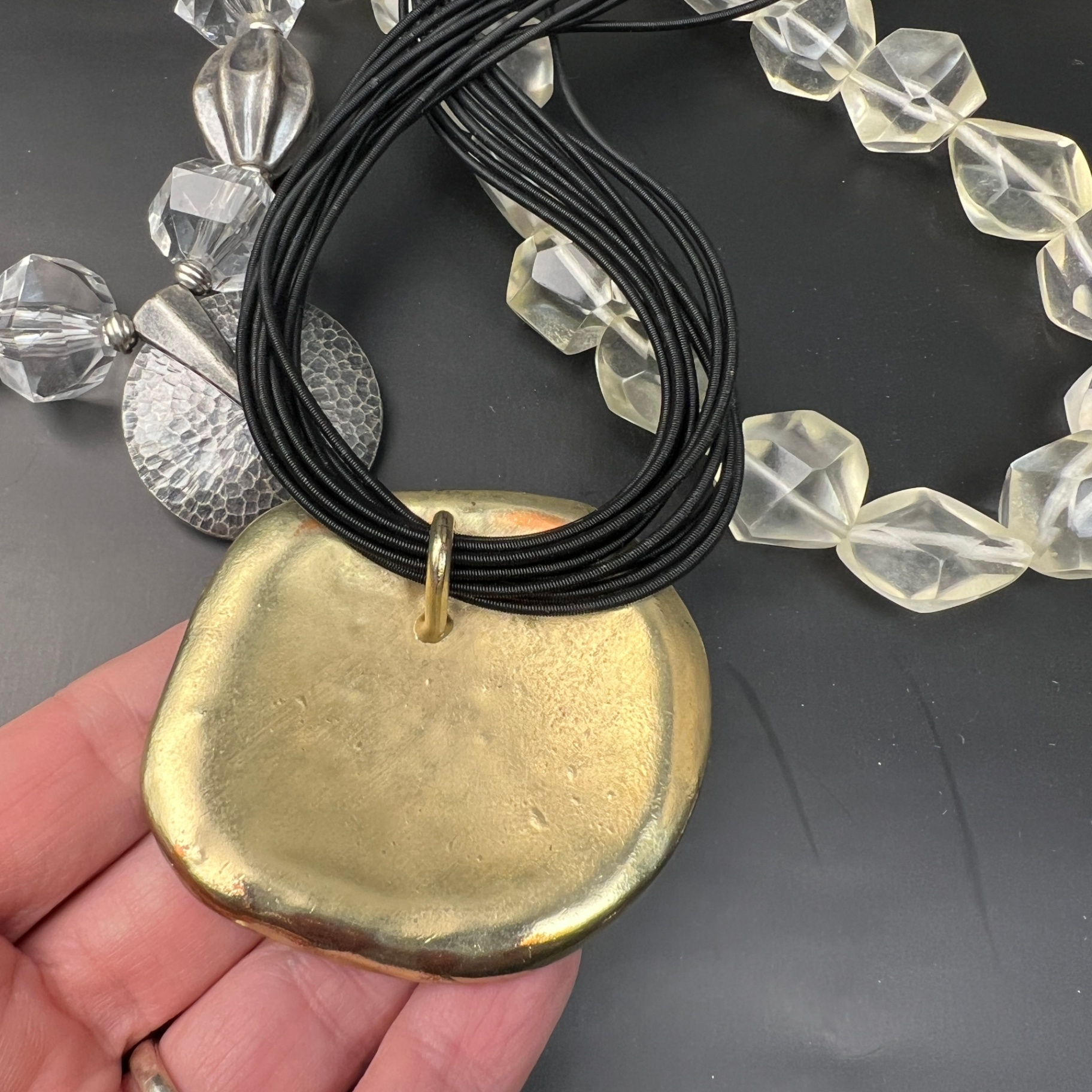 Chunky Jewellery Lot Necklaces and Bangles - image 3 of 7