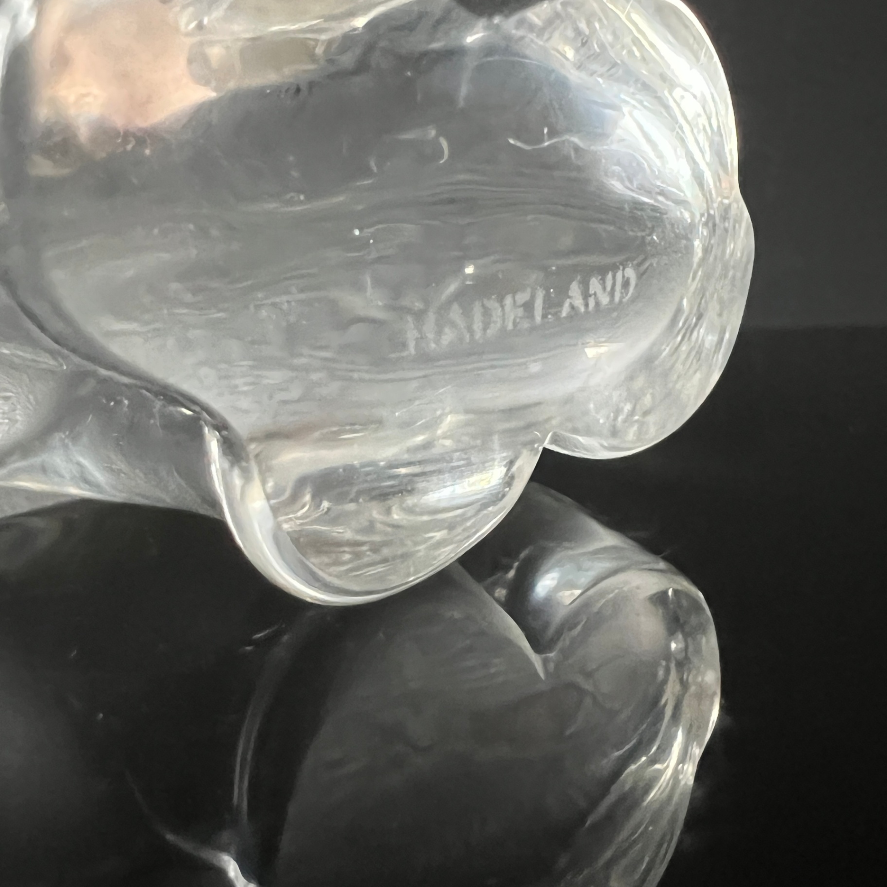 Hadeland Crystal Polar Bear Signed Glassverk Norway Figurine - image 4 of 6