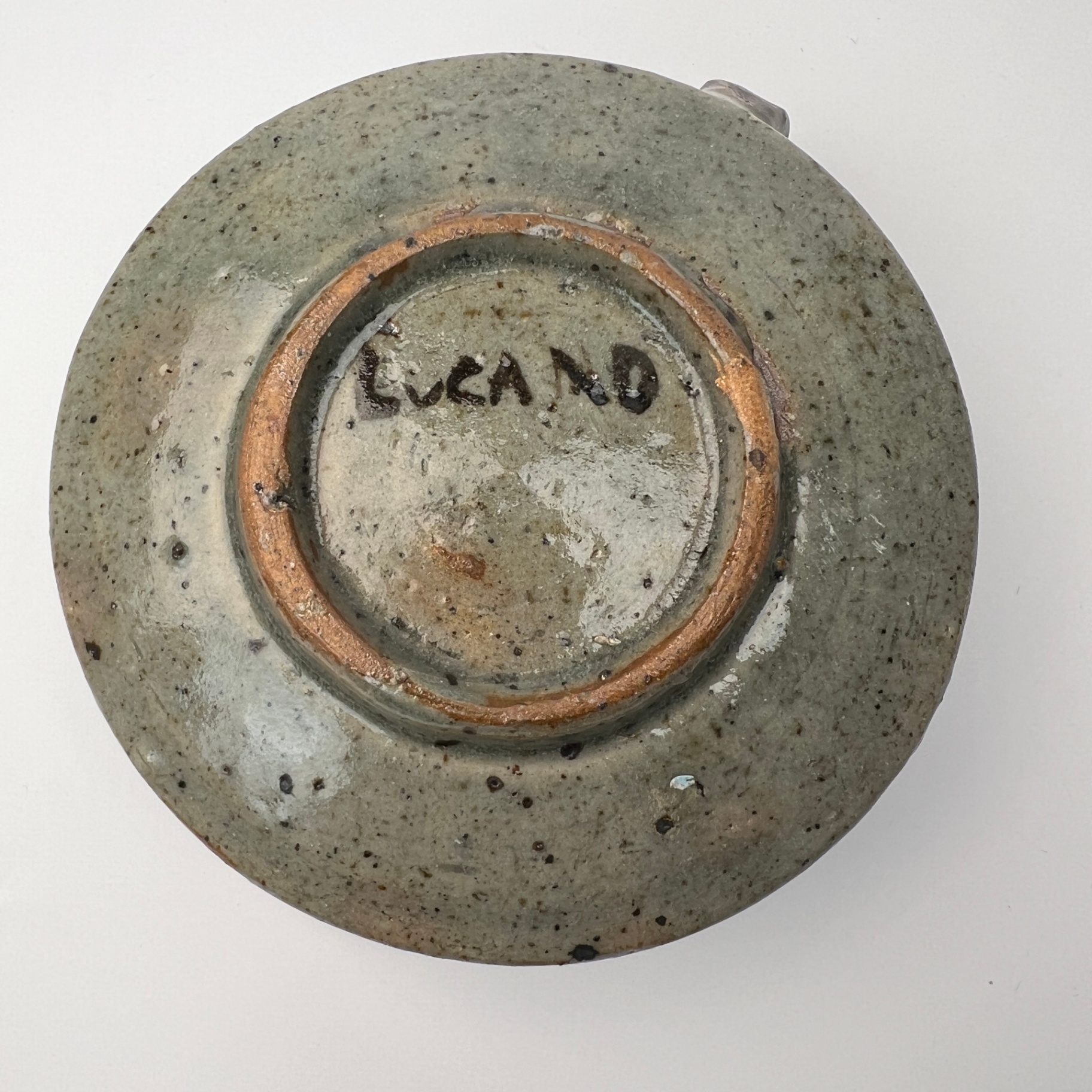 Signed Pottery Candle Holder Lucano Mexico Burro Donkey Hand Painted - image 4 of 6