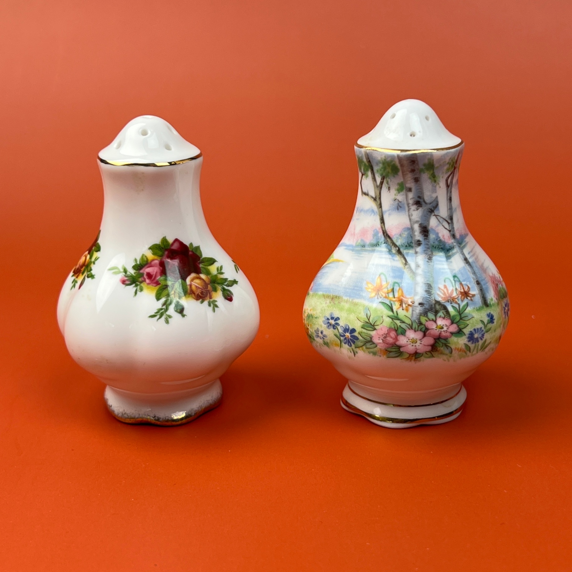 Royal Albert Salt and Pepper Shakers - image 1 of 5