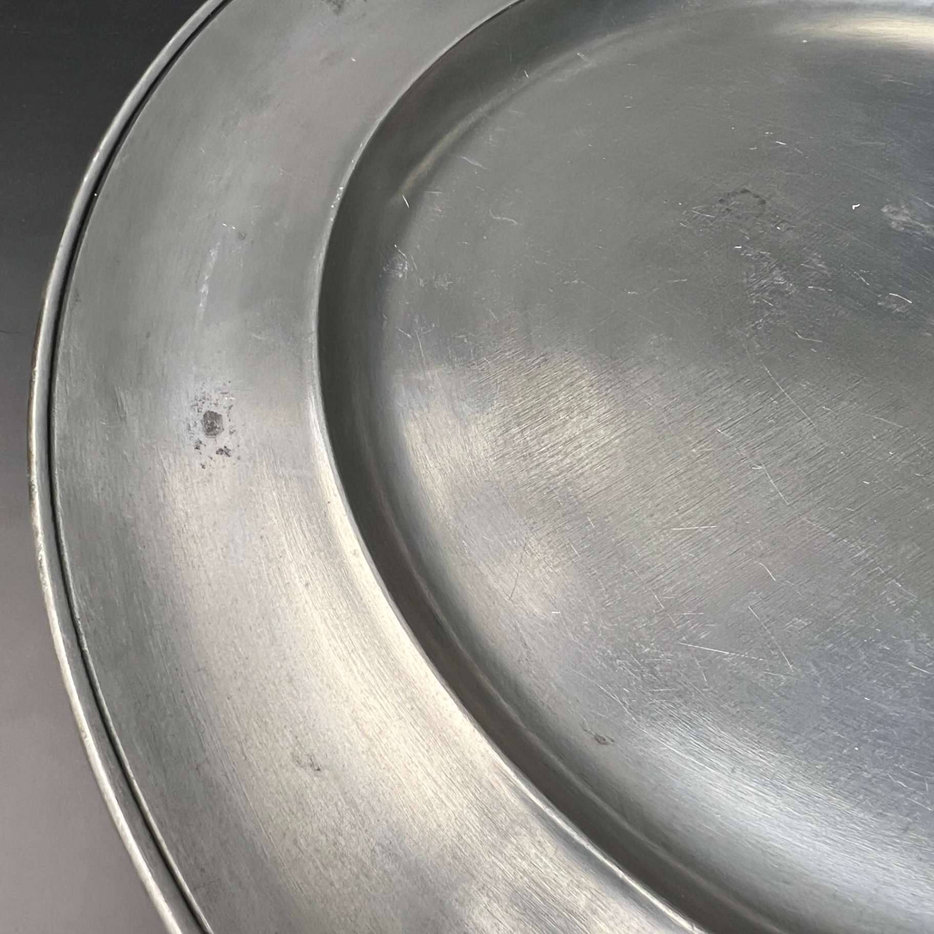 French Pewter Platter Plate Charger French Provincial Decor  - image 4 of 6