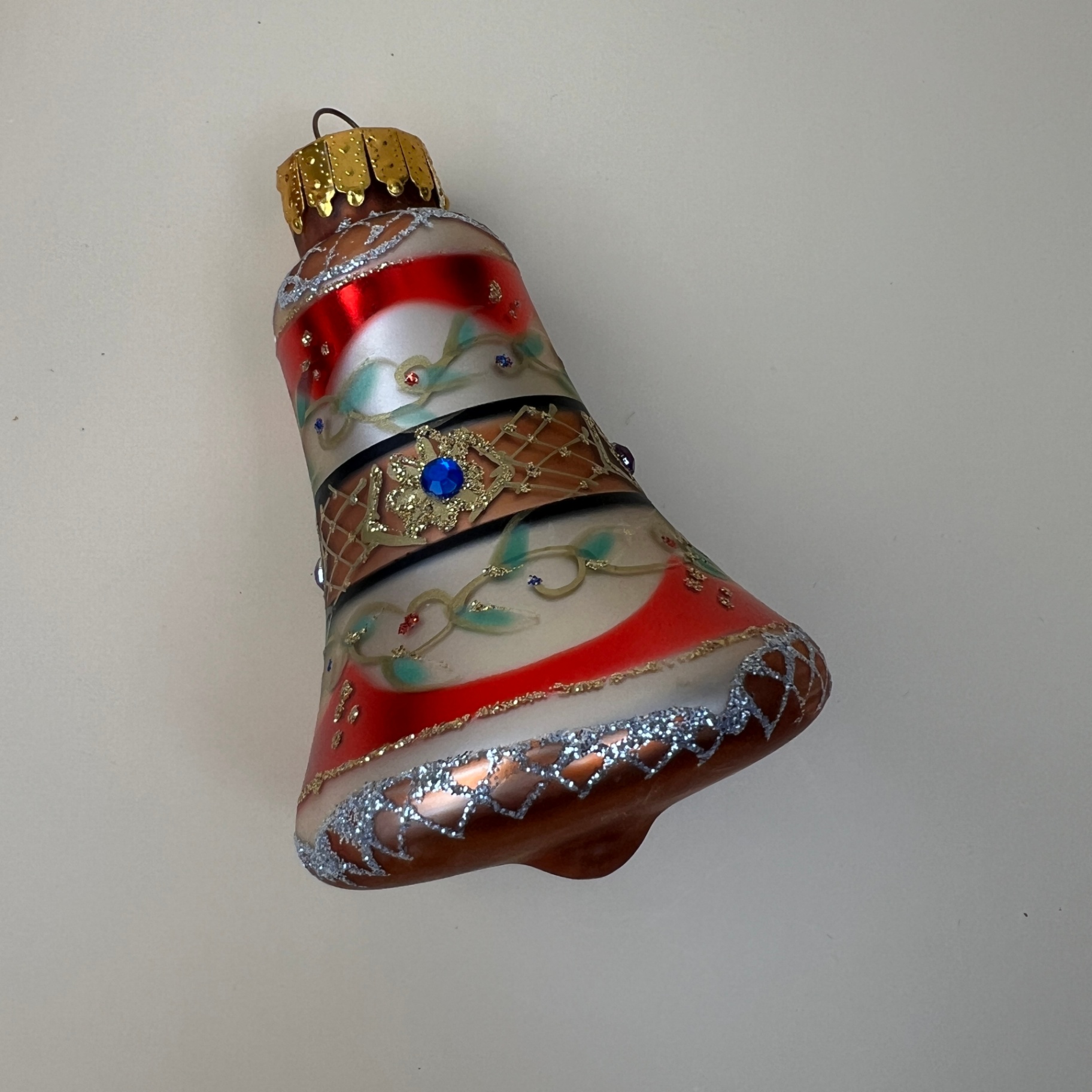 Vintage Christmas Lot Glass Bells and Rubber Pixie Elf Japan - image 2 of 8