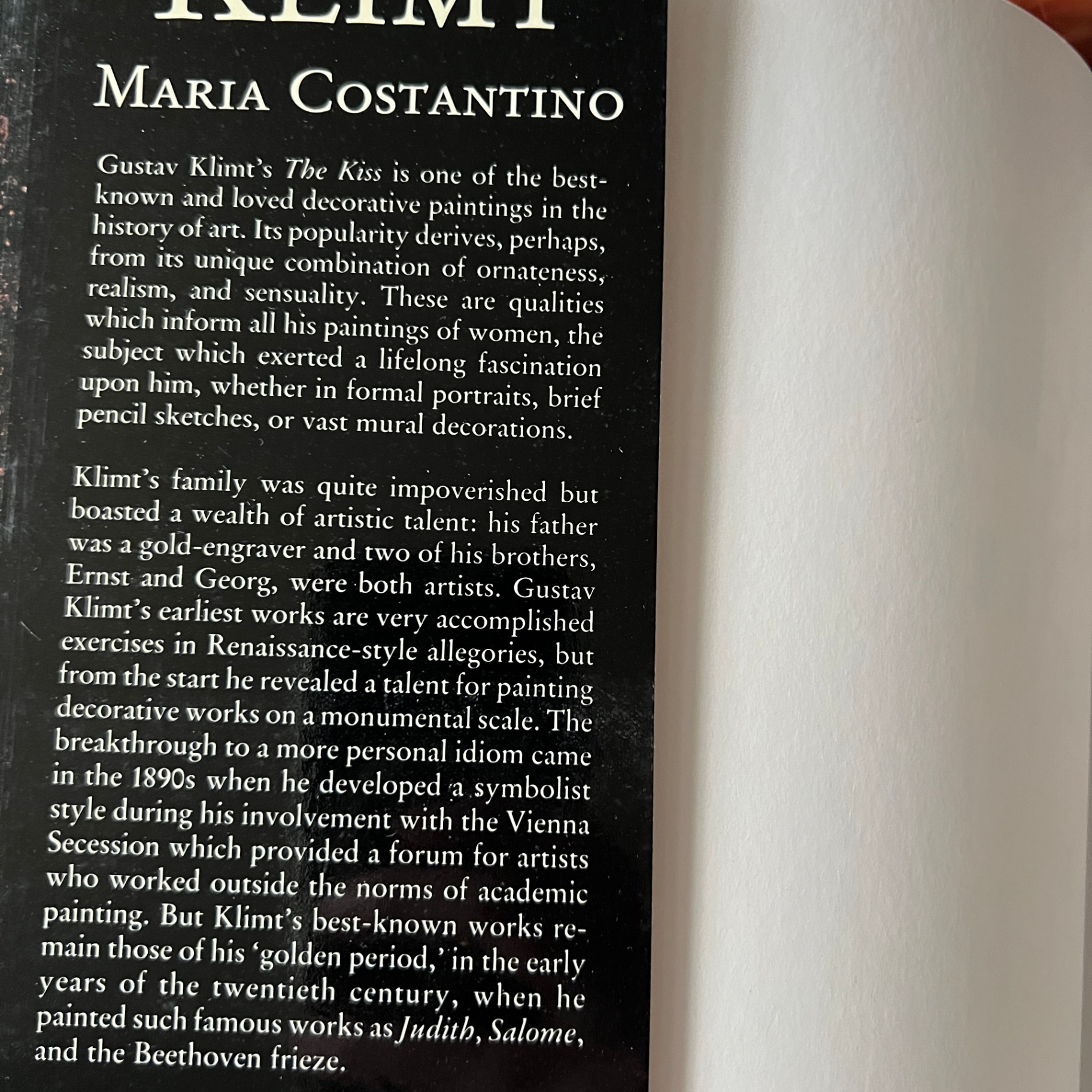 Gustav Klimt Book Maria Constantino  - image 8 of 9