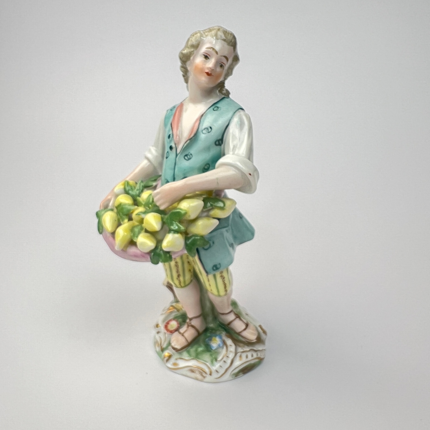 Dresden Germany Figurine Gentleman Lemon Seller Handpainted Porcelain Figure - image 1 of 6