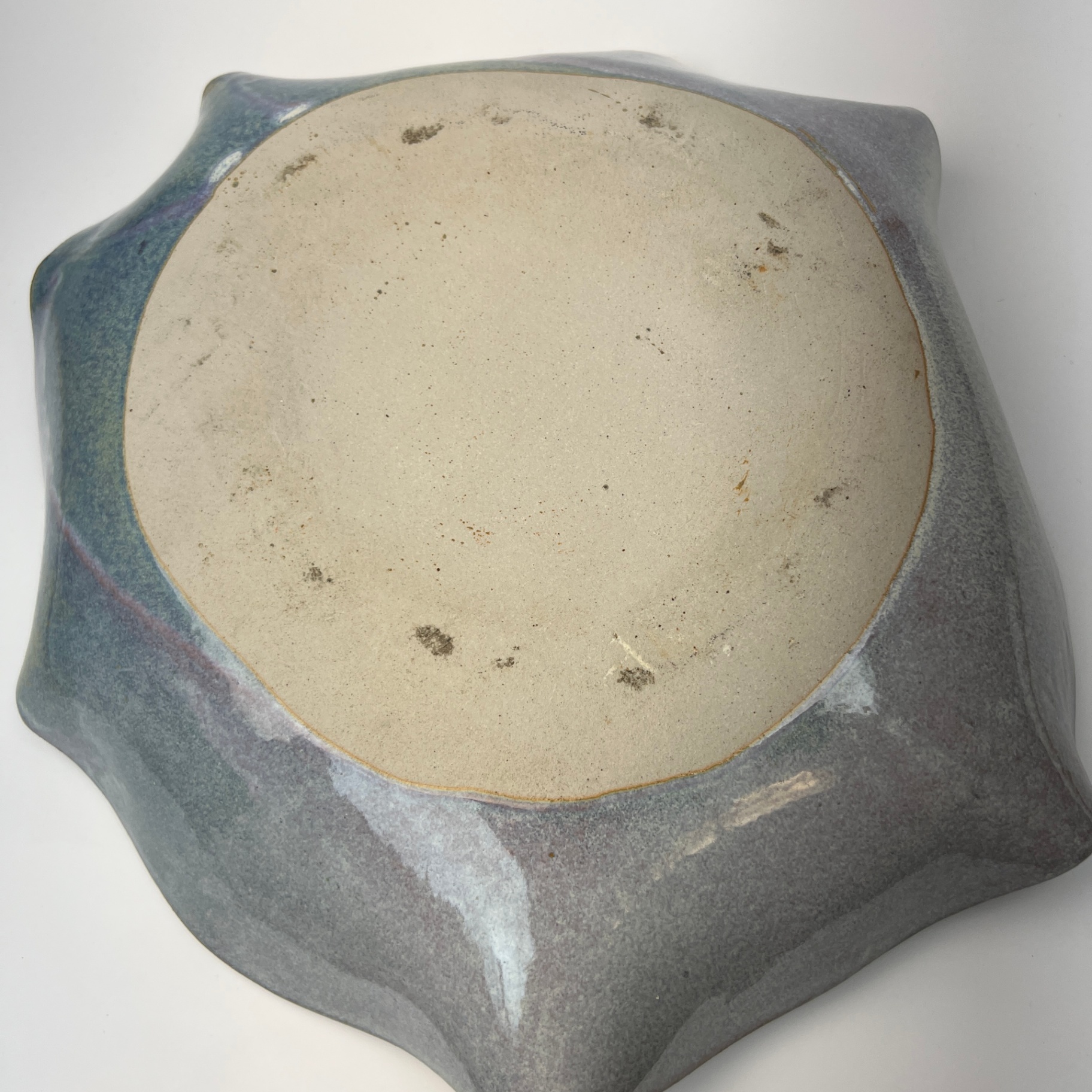Large Pottery Bowl Slightly Iridescent Hand Made  - image 5 of 7