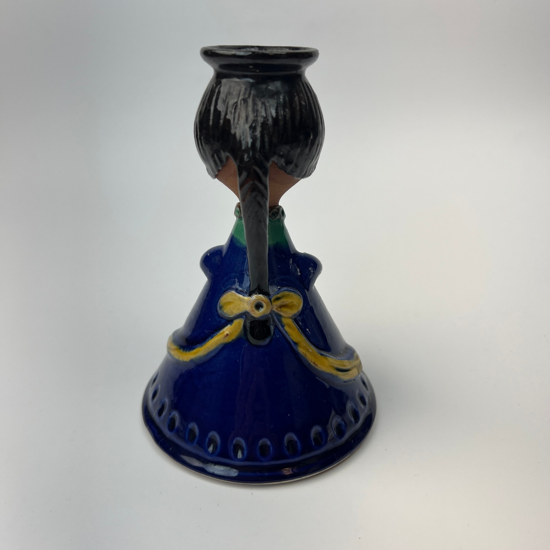 Hungarian Girl Candle Holder Studio Pottery Signed Les Gabor - image 3 of 6