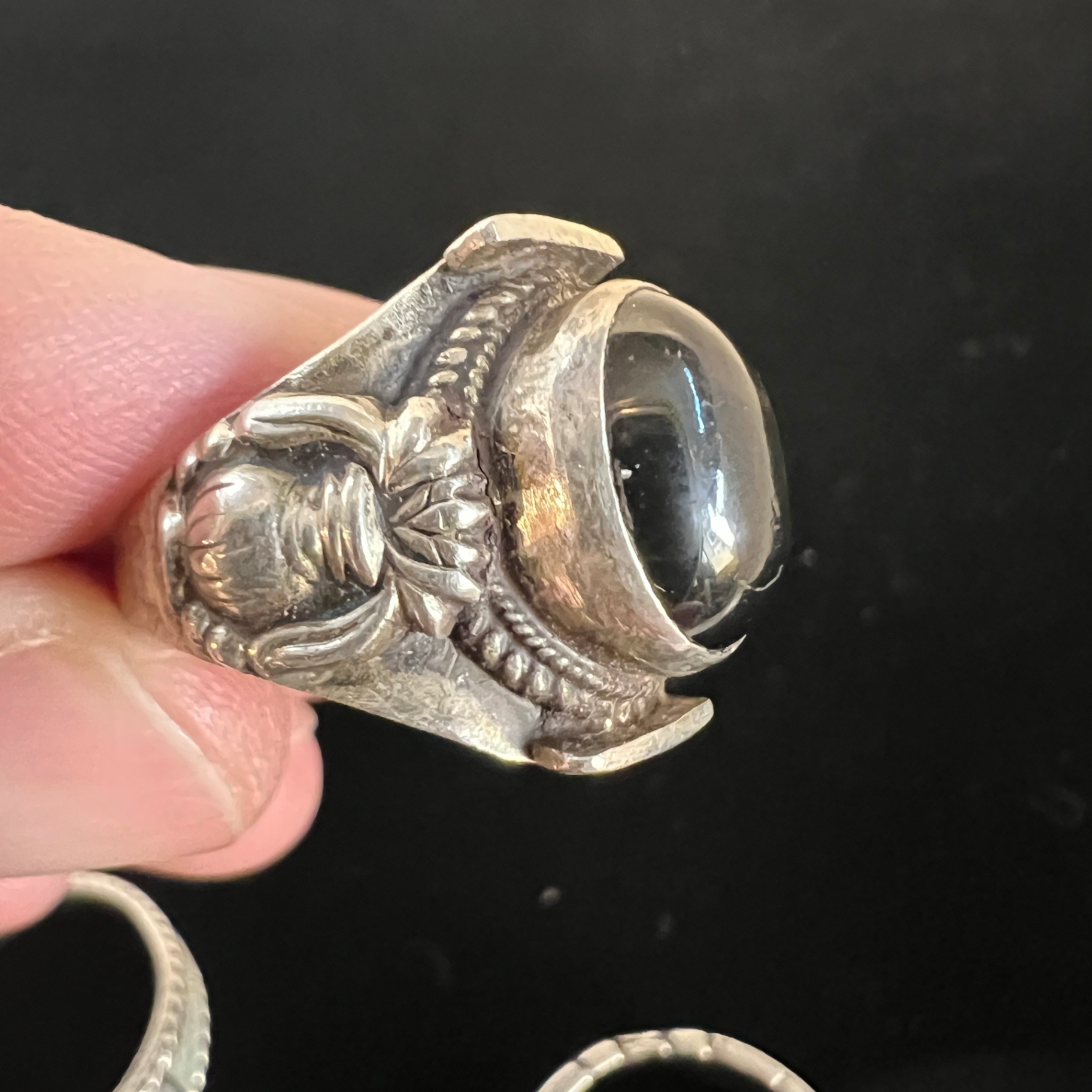 Lot of Sterling Silver Rings Mexico 925 Marked  - image 2 of 6