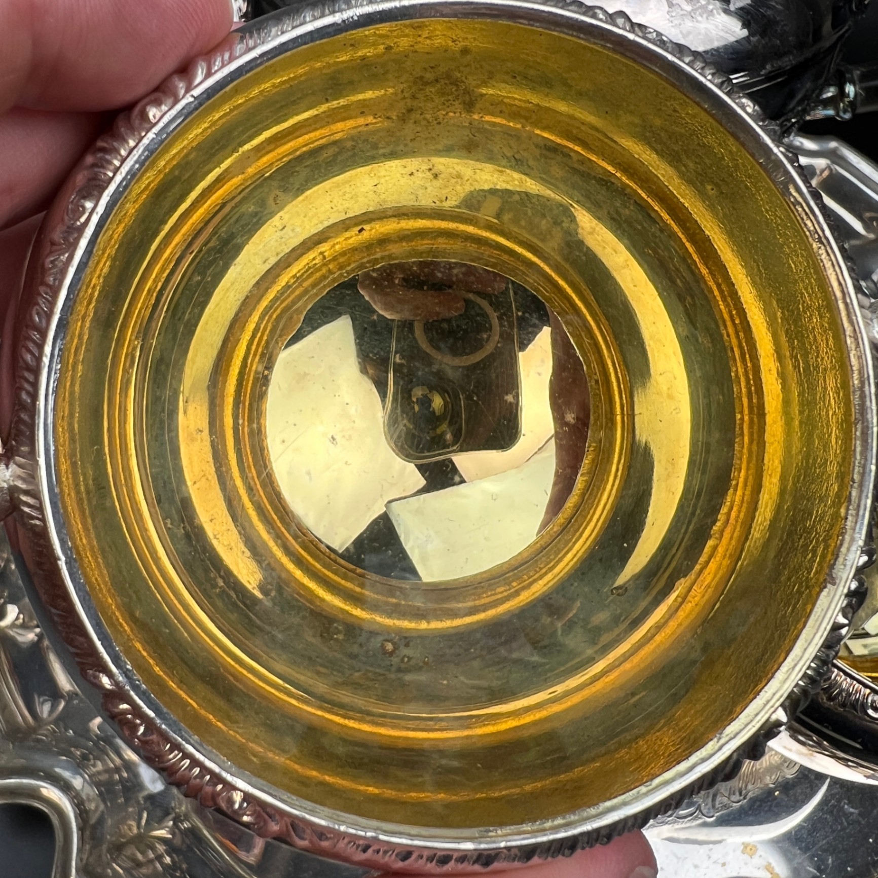 All Canadian Silver Plate Teapot, Tray, Cream and Sugar - image 6 of 9