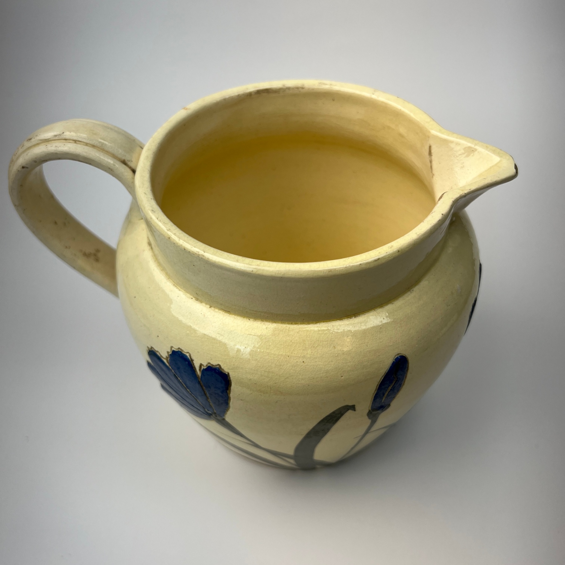 Large Cream Floral Ceramic Jug or Vase French Provincial Shabby Chic  - image 3 of 6
