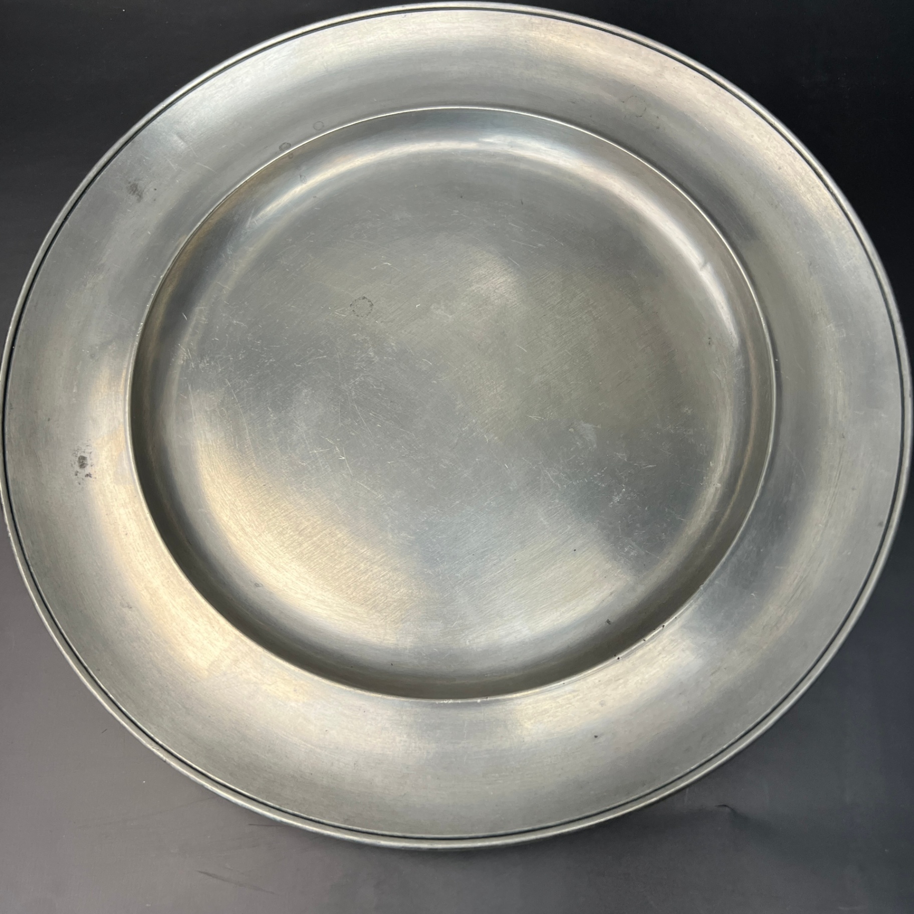French Pewter Platter Plate Charger French Provincial Decor  - image 3 of 6