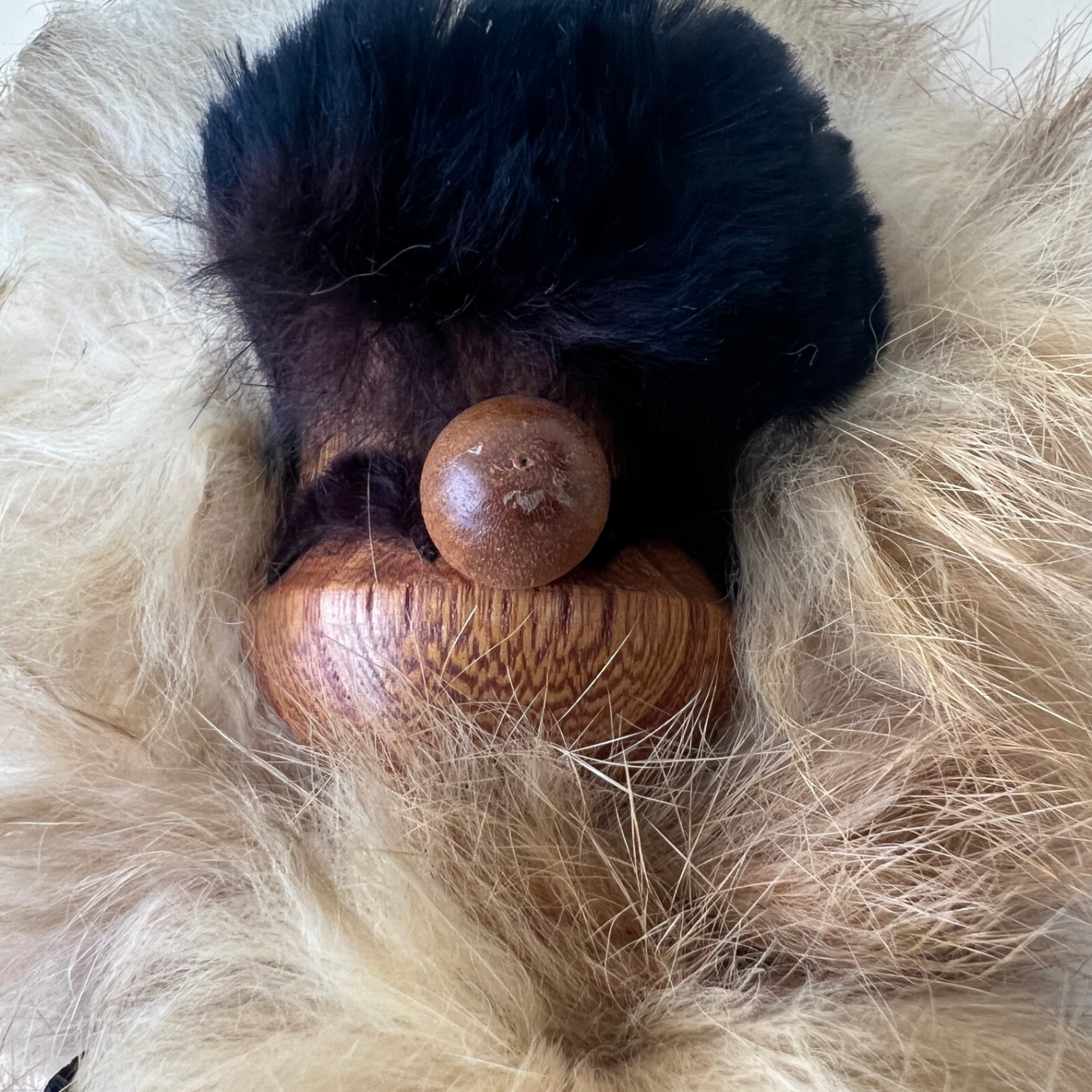Vintage 60s Mumuk Doll Fur Inuit Teak Character MCM Canadian - image 5 of 7