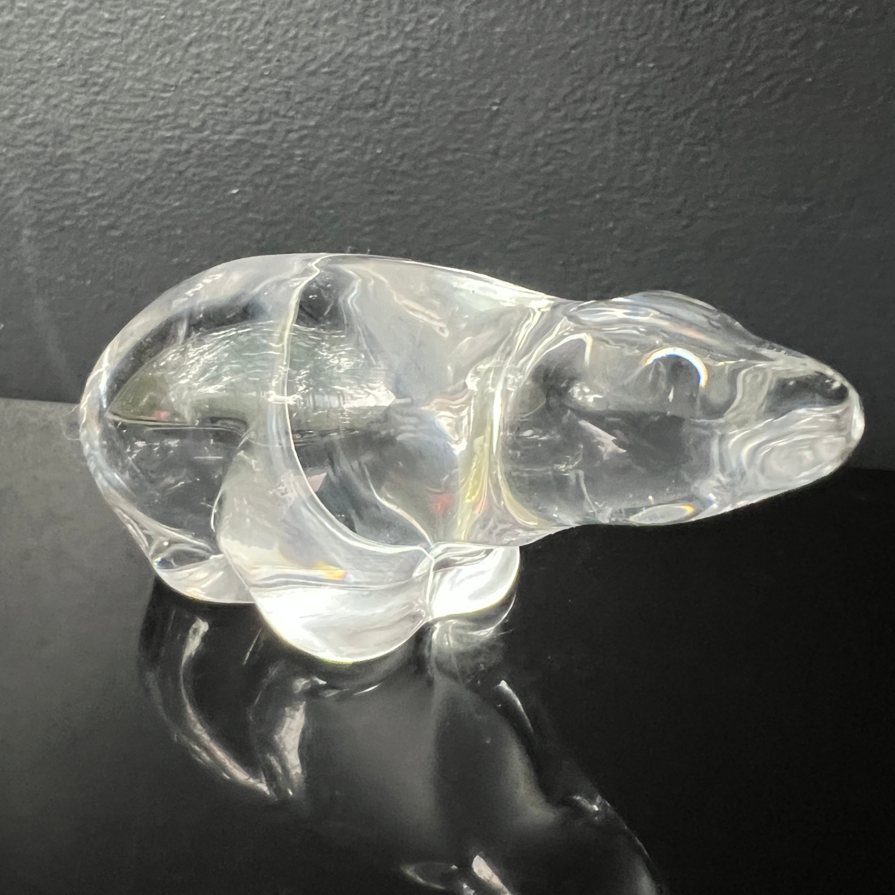 Hadeland Crystal Polar Bear Signed Glassverk Norway Figurine - image 2 of 6