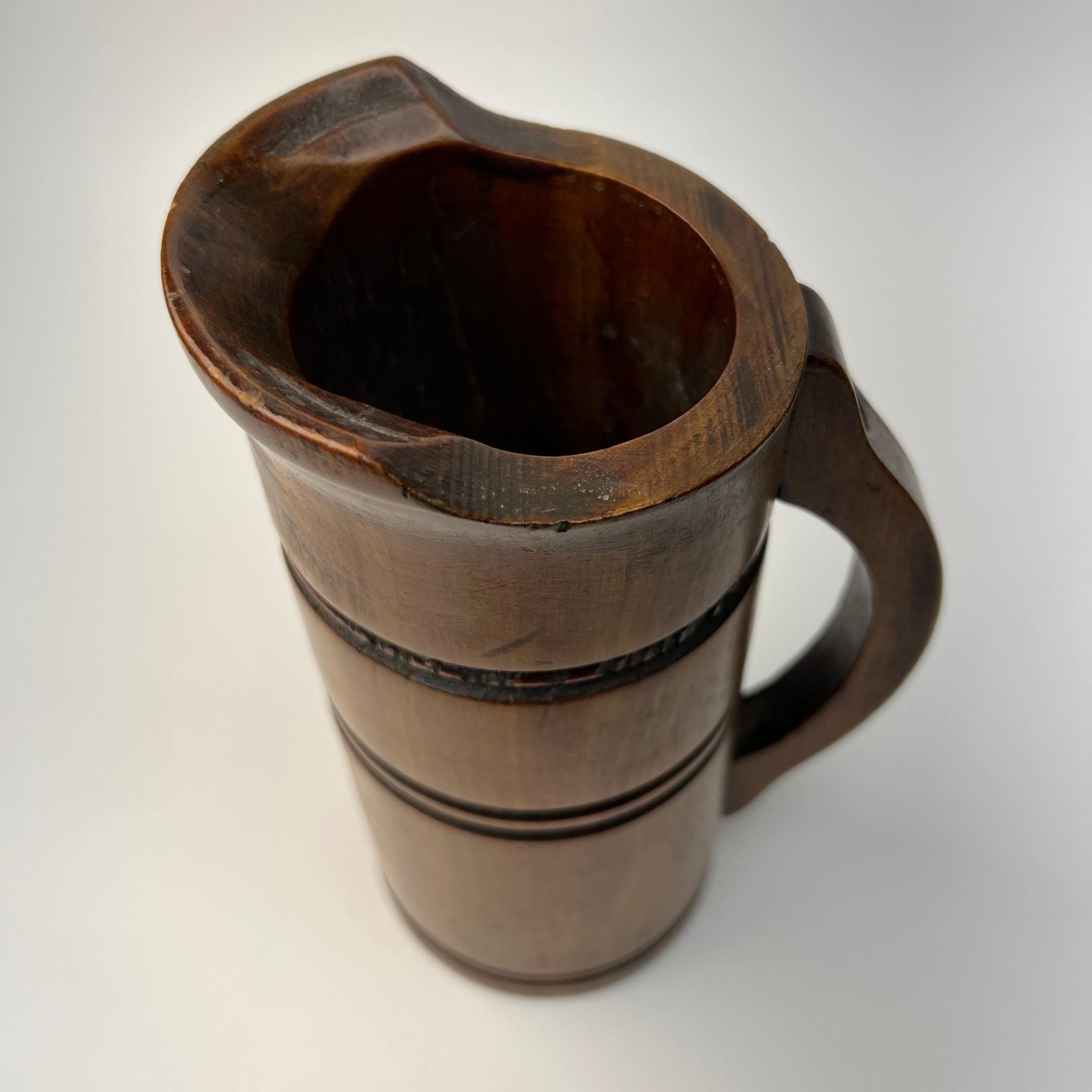 Vintage Canadian Spool and Bobbin Walkerton Wooden Pint Mug Vase Rustic Decor - image 5 of 8