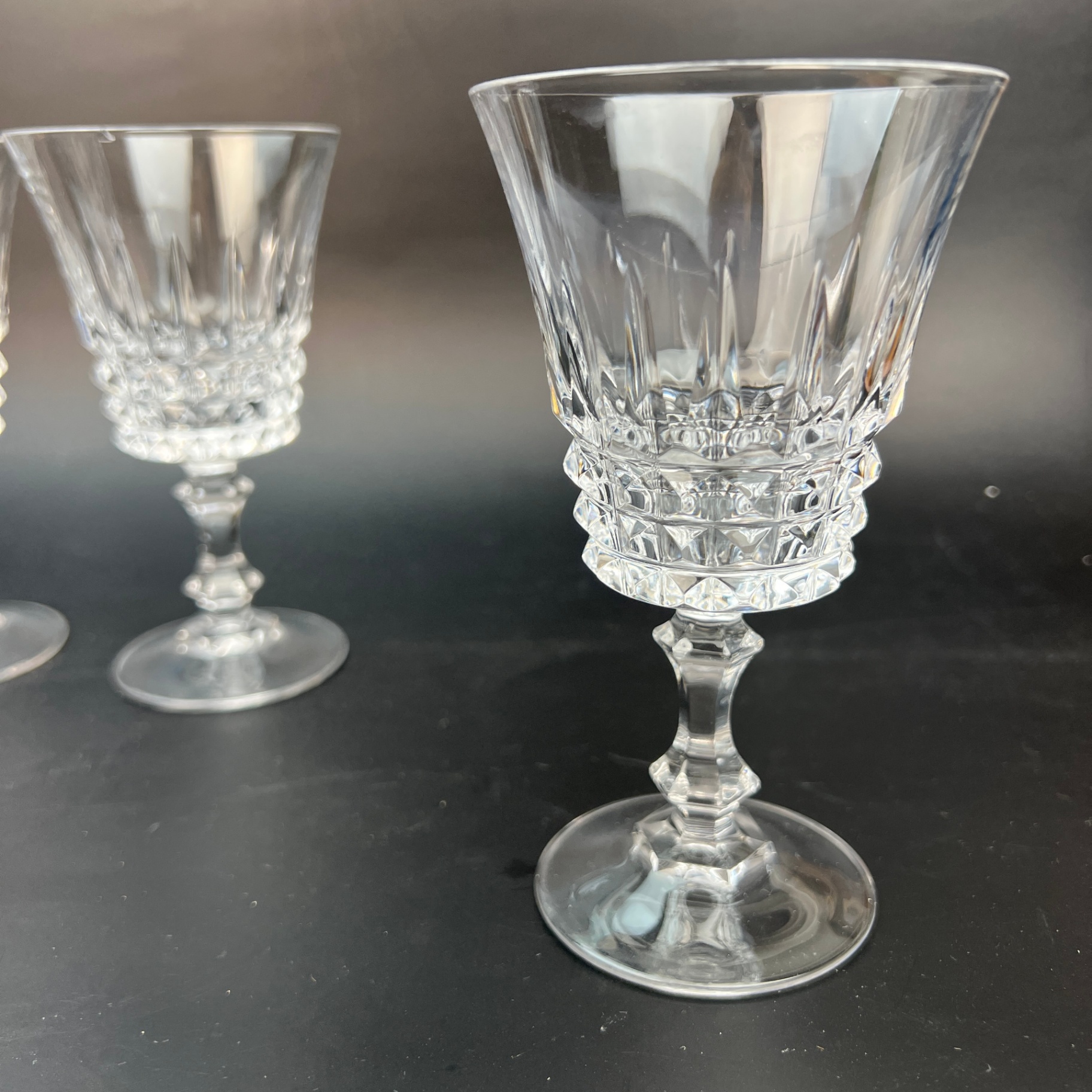 Cristal d'Arques Tuilleries Vilandry Four Smaller Glasses - image 3 of 4