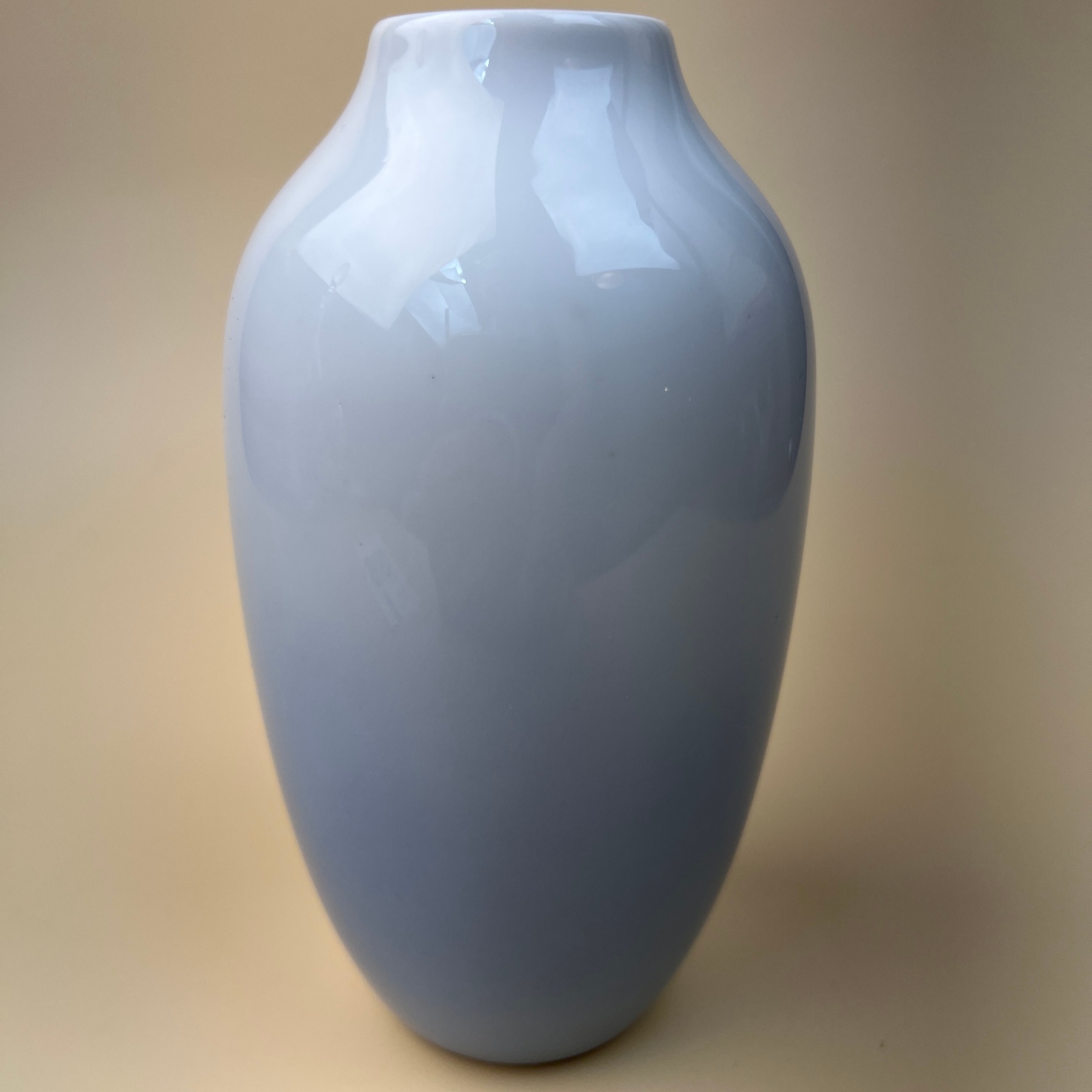 Royal Copenhagen Denmark Signed Numbered Vase Blue Trumpet Flower - image 4 of 7