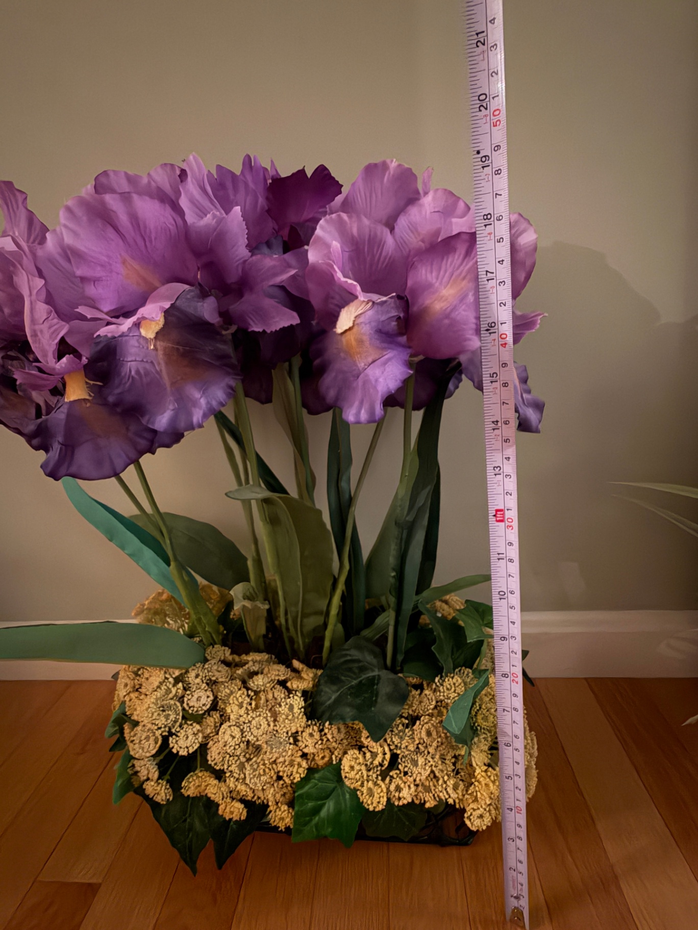 Decorative Artificial Floral Piece - Purple Iris - image 3 of 3