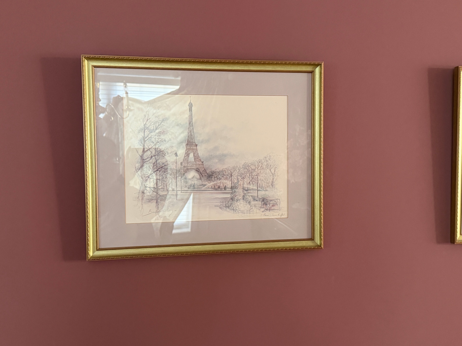 Two Gold-Framed Paris Themed Prints - image 2 of 4