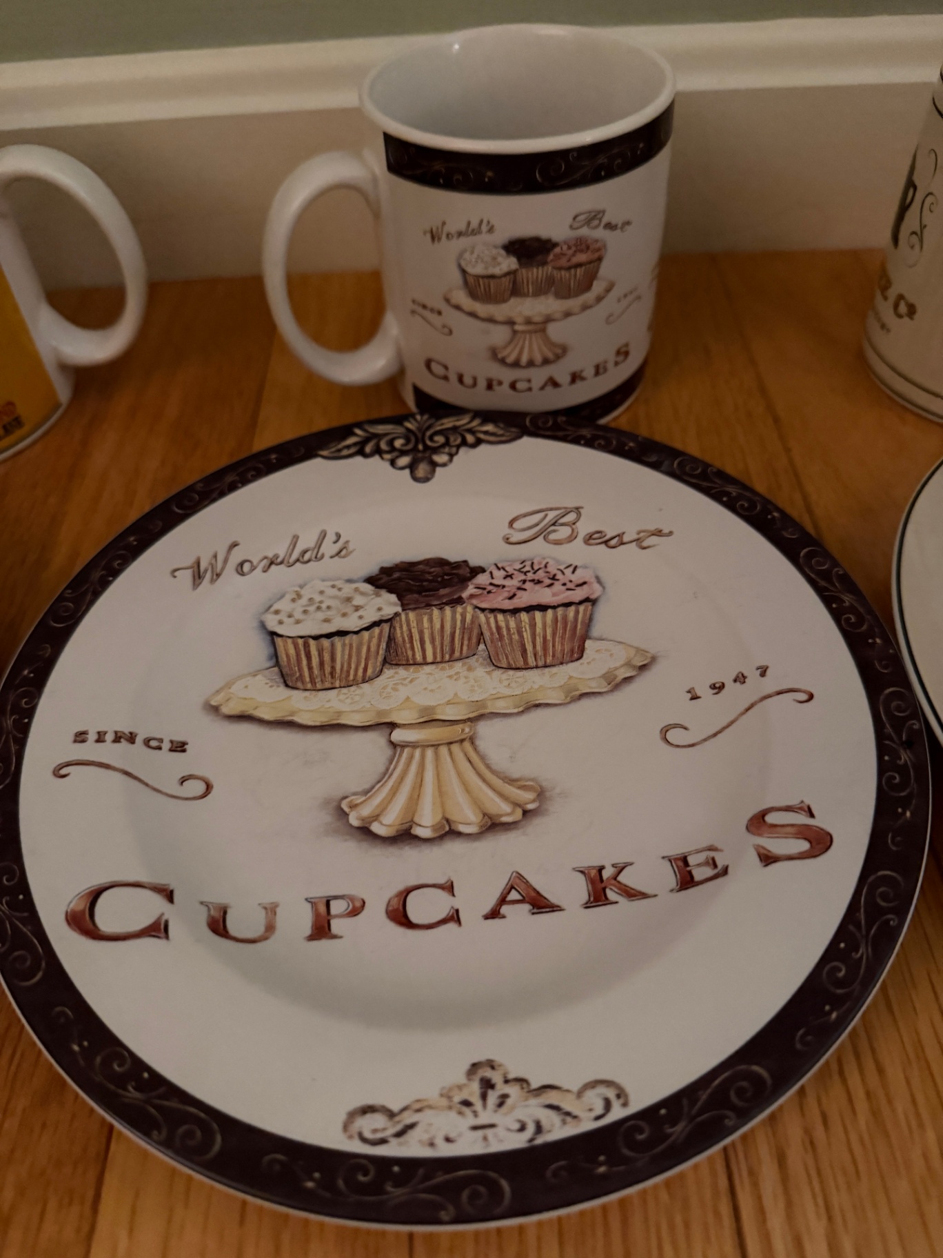 Lot of Sakura" Coffee Break" Mugs and Plates - image 5 of 14