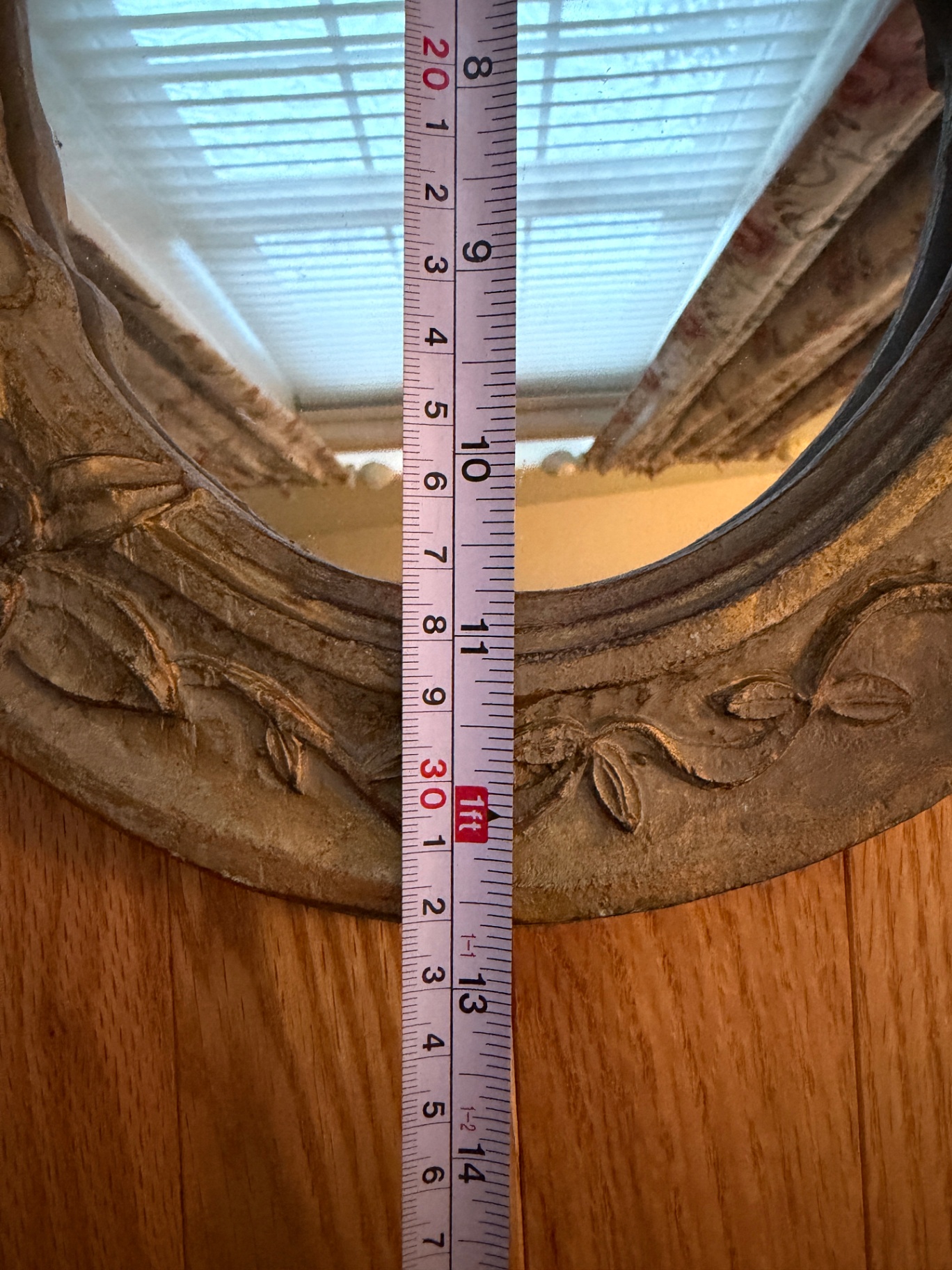 Small Round Ornate Mirror - image 3 of 4