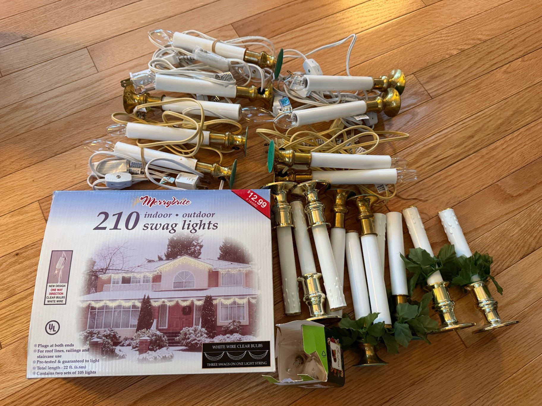 Vintage Holiday Lights - Candles, Swag - image 1 of 1