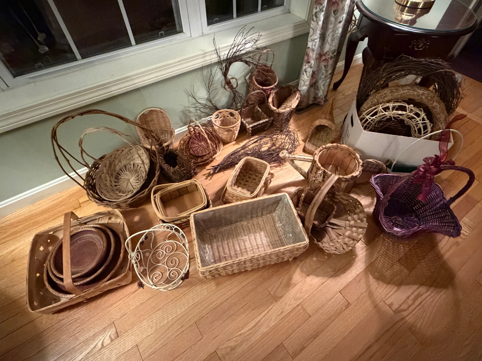 Large Lot of Baskets and Wreaths - image 1 of 9