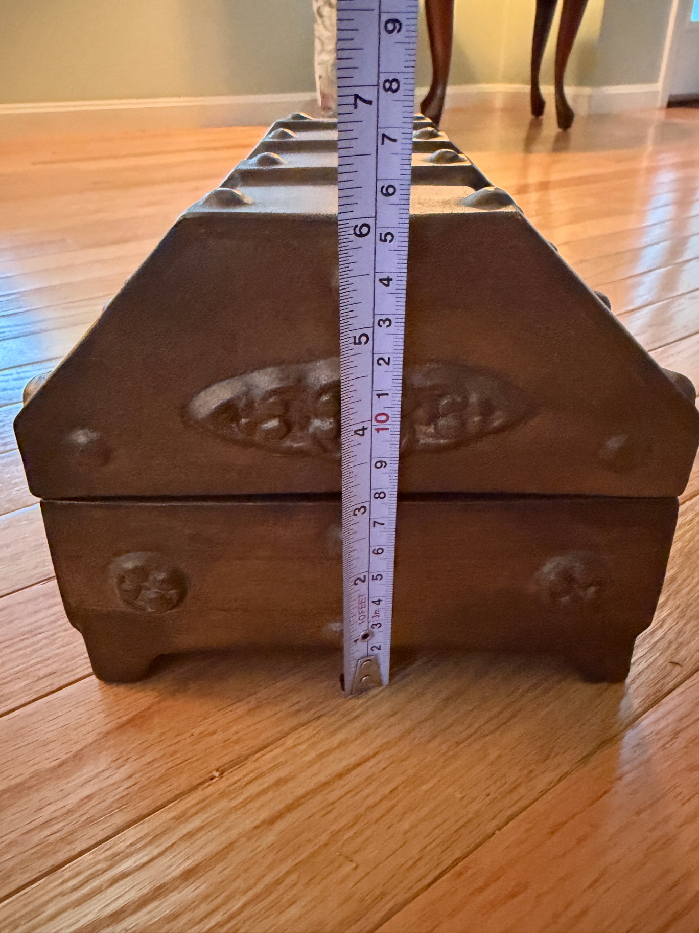 Vintage Wooden Pirate Treasure Chest - Storage or Jewelry Box - image 5 of 5
