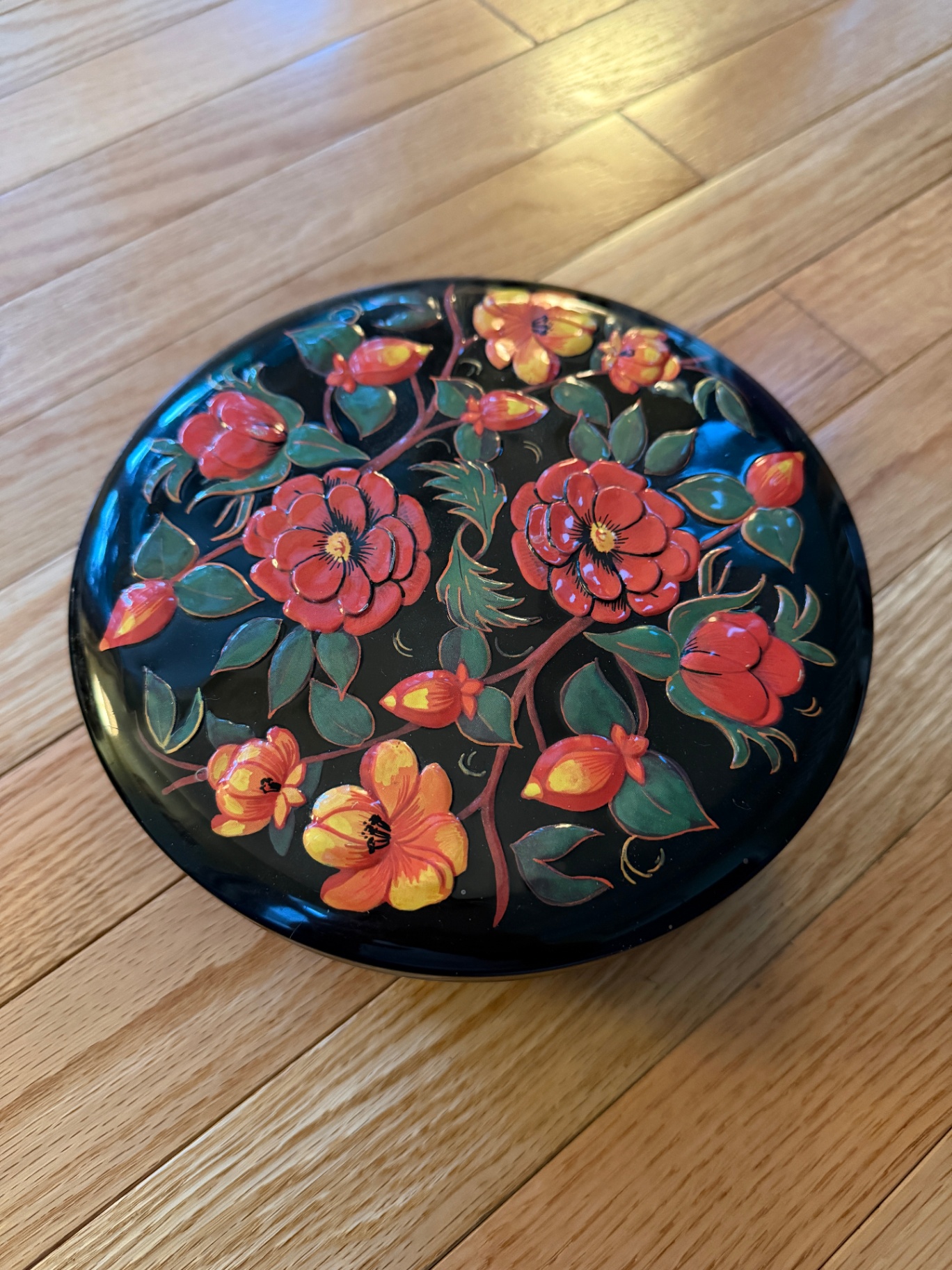 Metalware Storage Box/Candy Dish/Trinkets - Russian in Style - image 1 of 5
