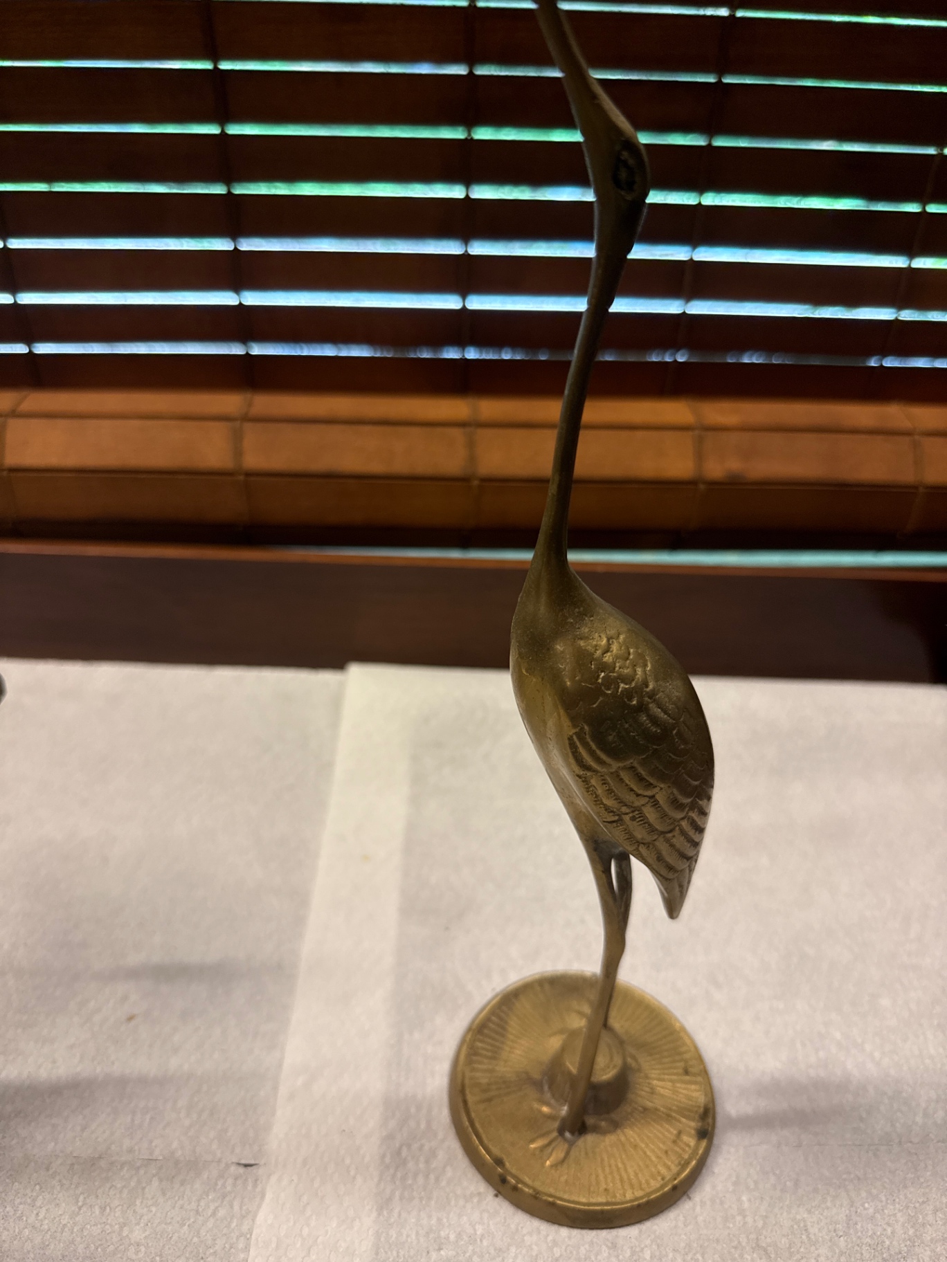 Two Brass Crane Sculptures - image 3 of 3
