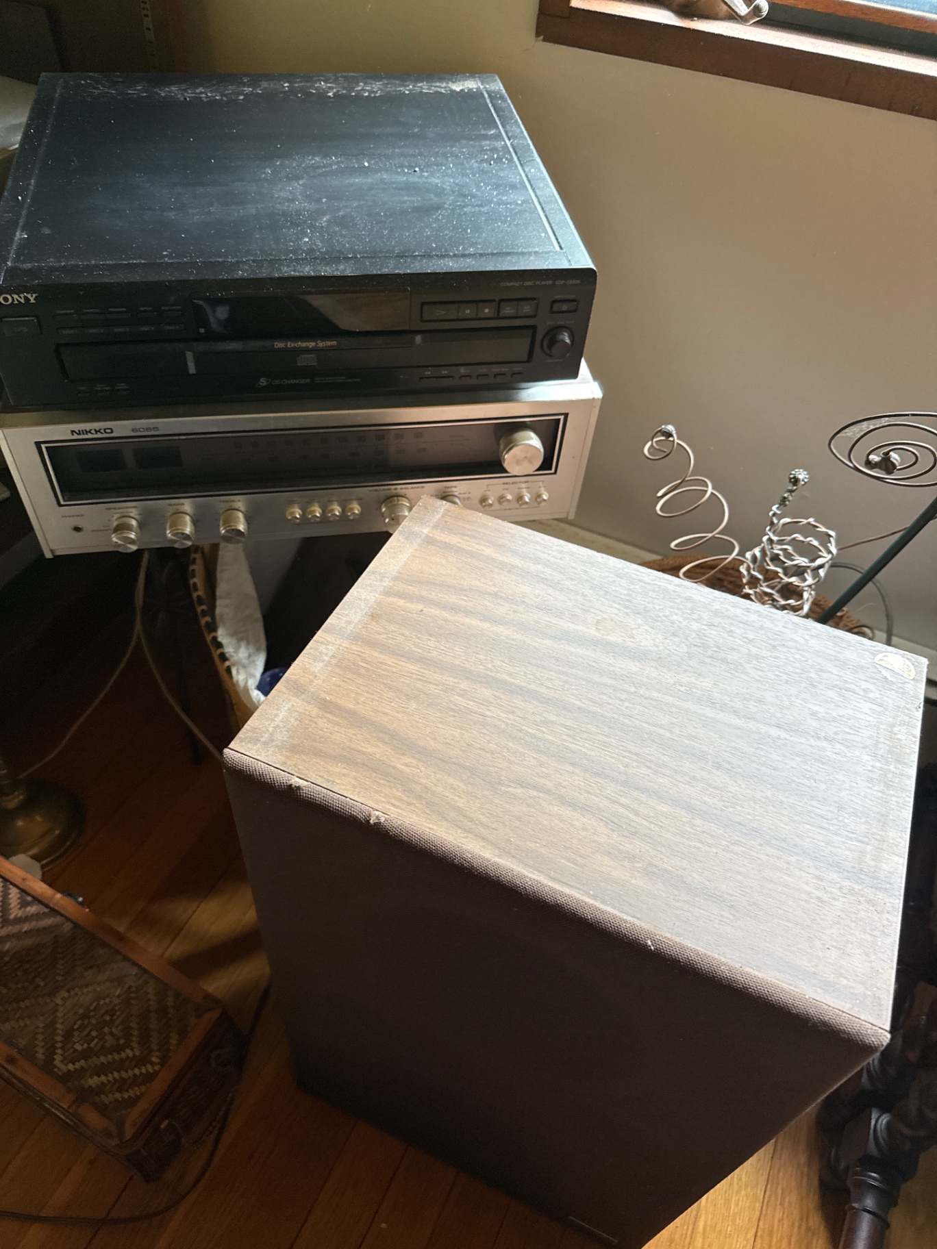 Vintage Sony disc player with Nikko amplifier and Fisher speaker - image 1 of 4