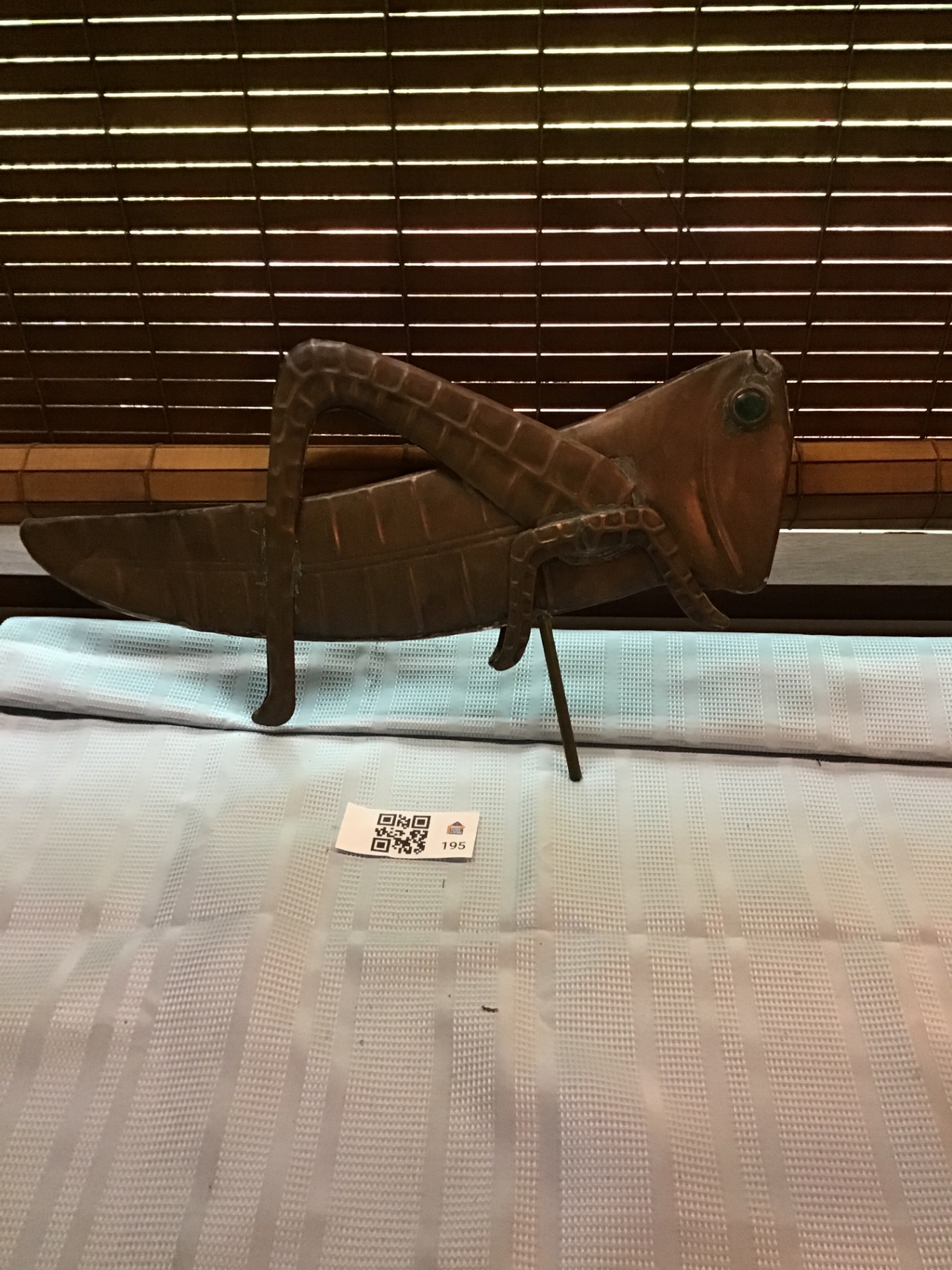 Copper grasshopper weather vane - Approx 3ft - image 1 of 4