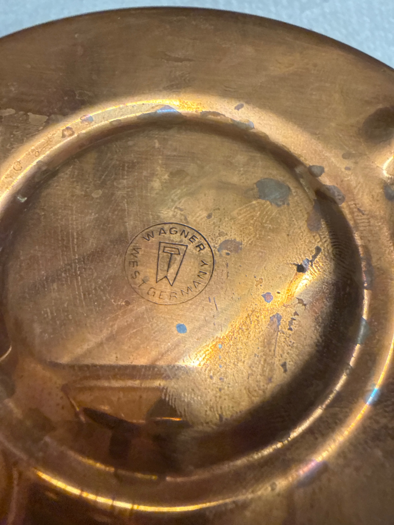 Copper tea kettle with perforated tea strainer - image 4 of 5