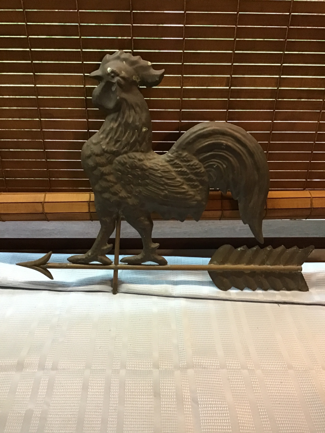 Copper rooster weathervane - approx 3ft - image 2 of 3