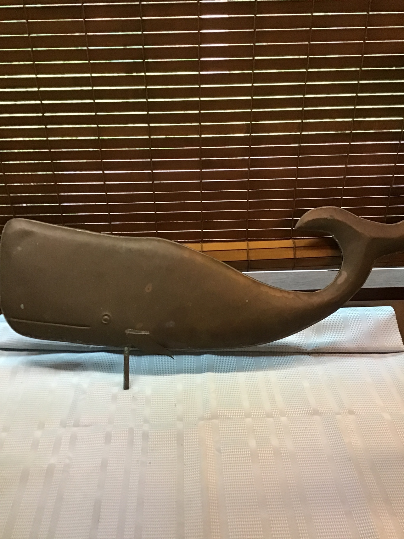 Copper whale weathervane approx 3ft - image 2 of 3