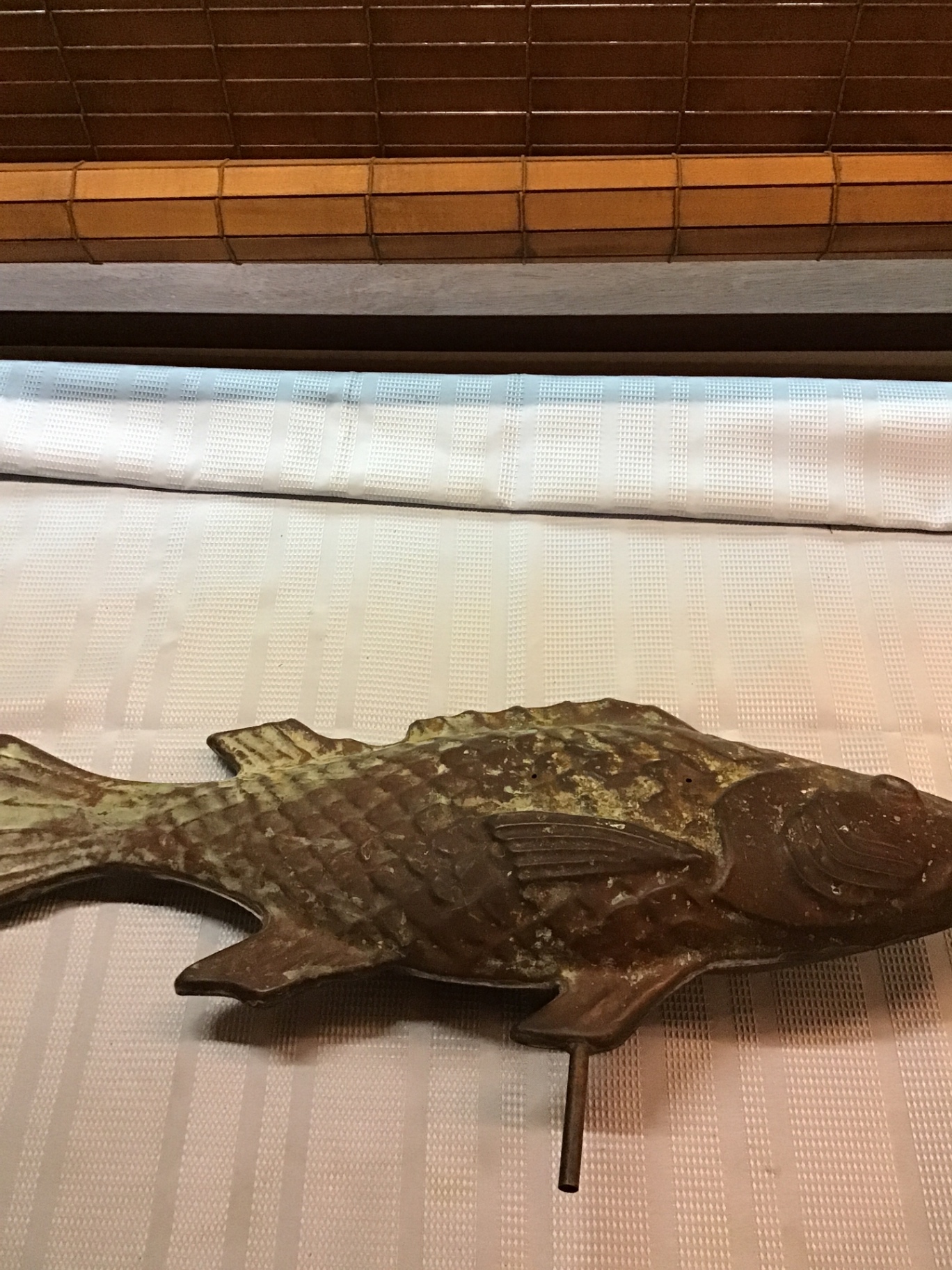 Fish-shaped copper weathervane - approx 3ft - image 2 of 3