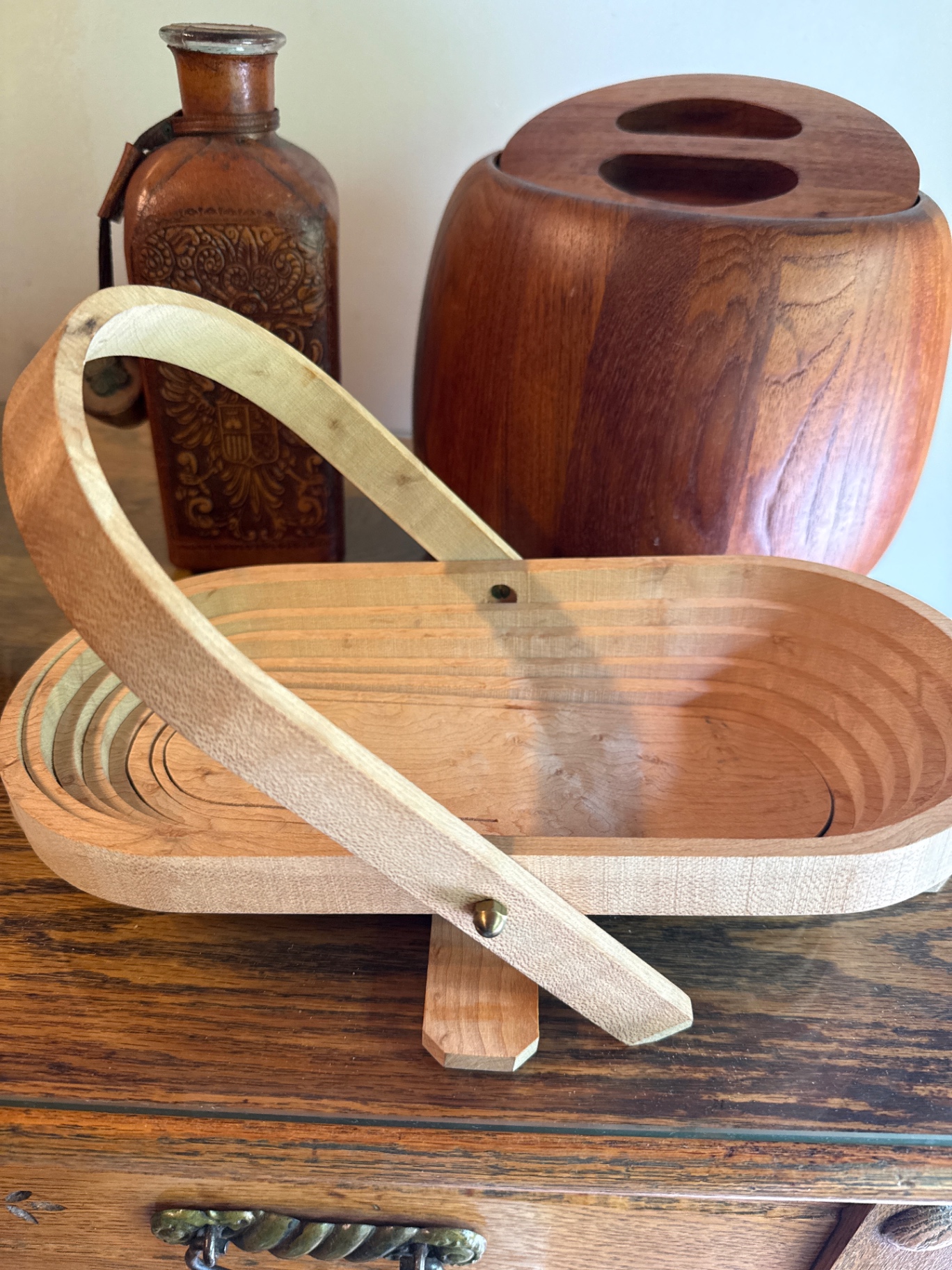 Rustic wooden vessels and fruit basket  - image 5 of 5