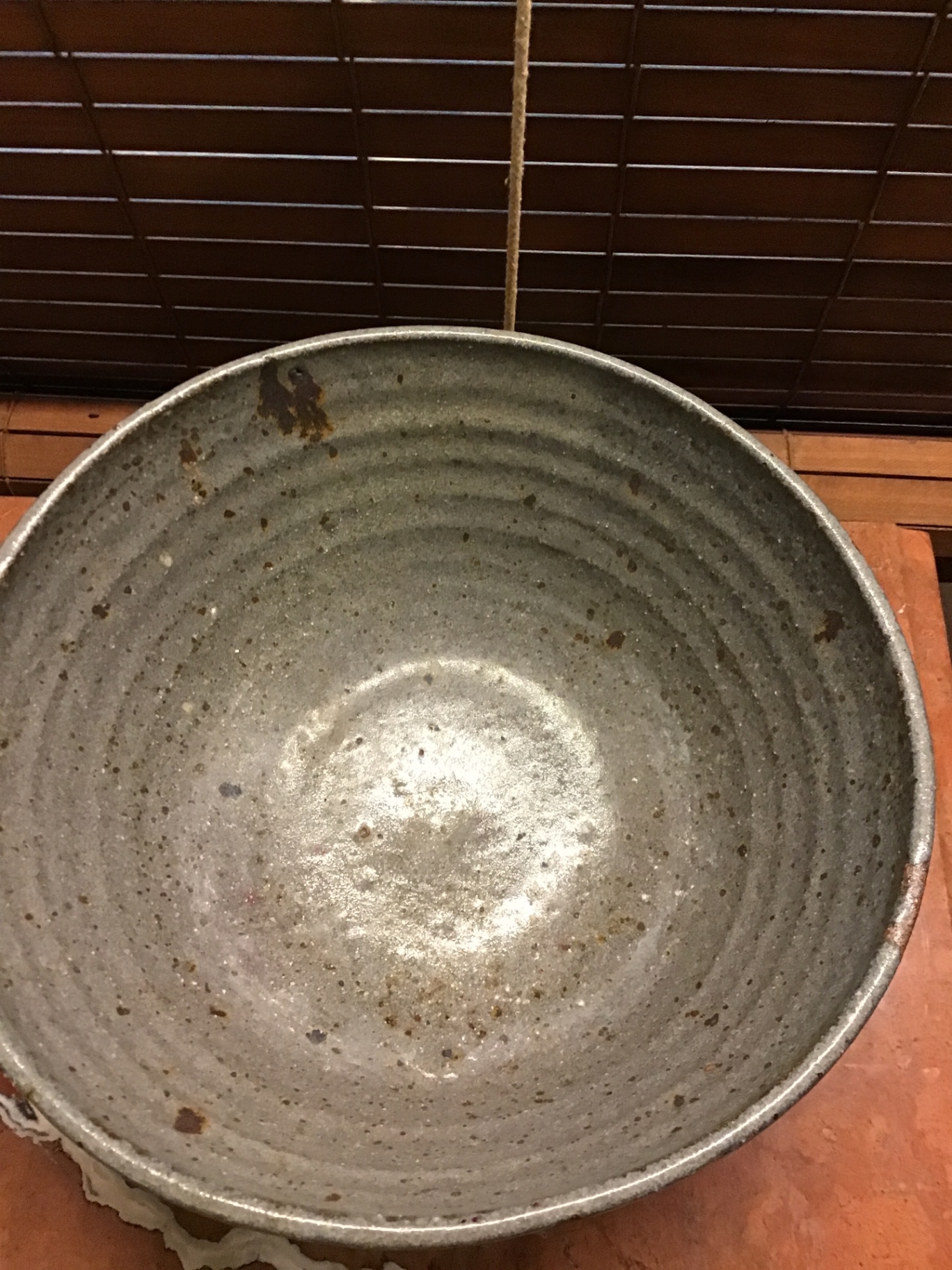 Gray speckled ceramic bowl - image 2 of 2