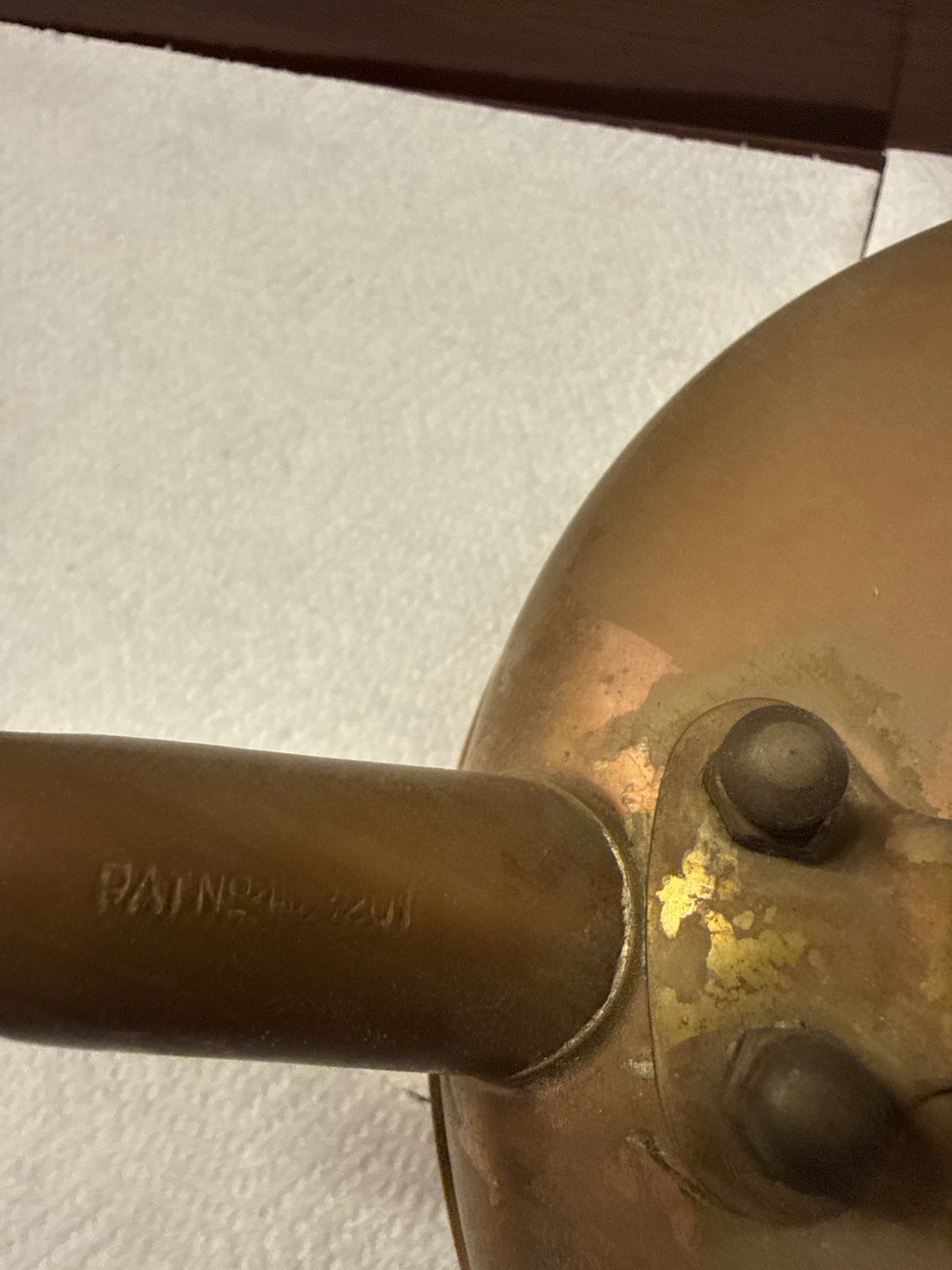 Copper kettle with wooden handle - image 3 of 4