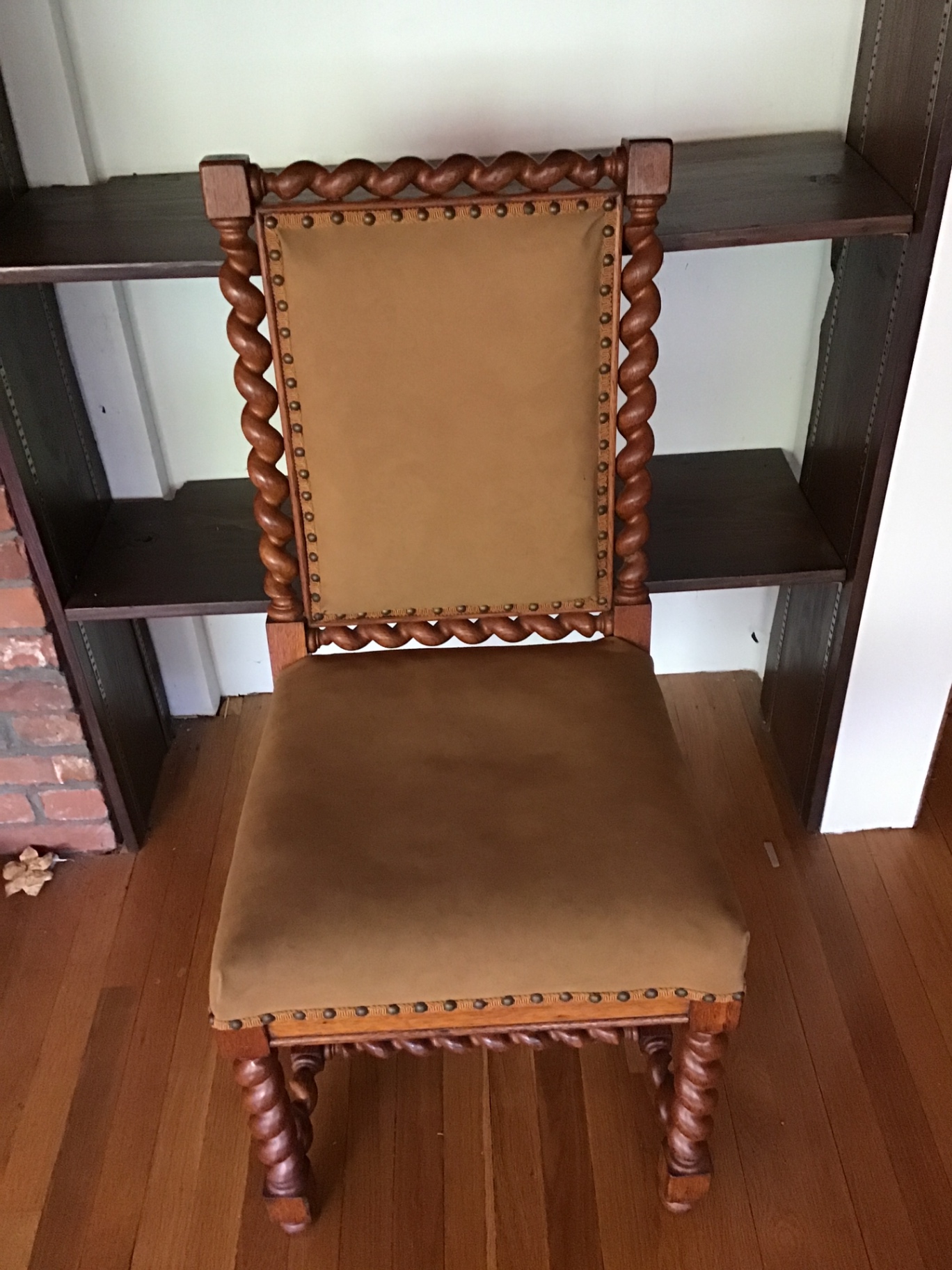 4 Ornate Upholstered Chairs with Twisted Rope Frame $500  minimum bid - image 1 of 2