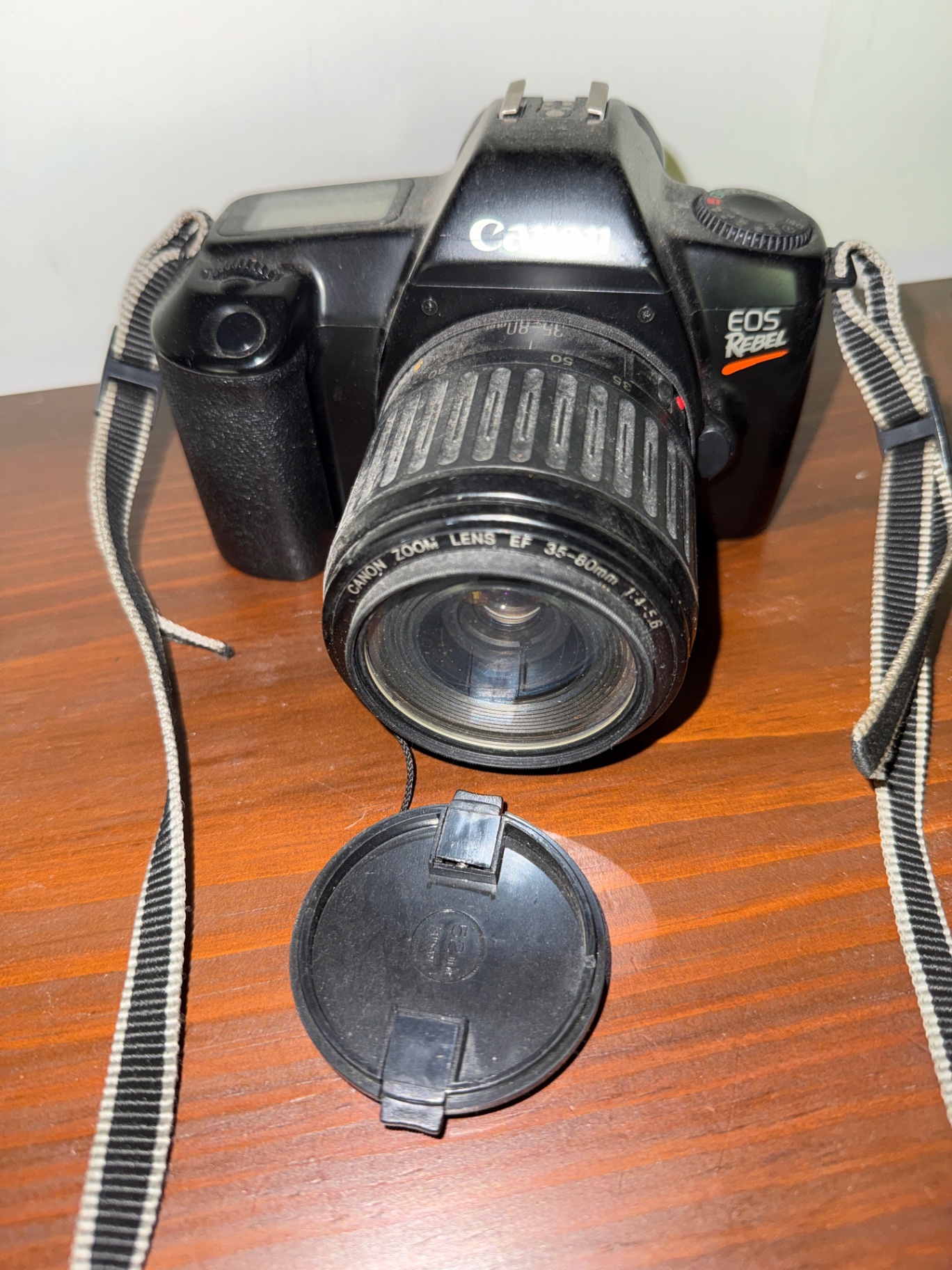 Canon EOS Rebel camera with lens and vintage Kodak camera with accessories - image 3 of 3