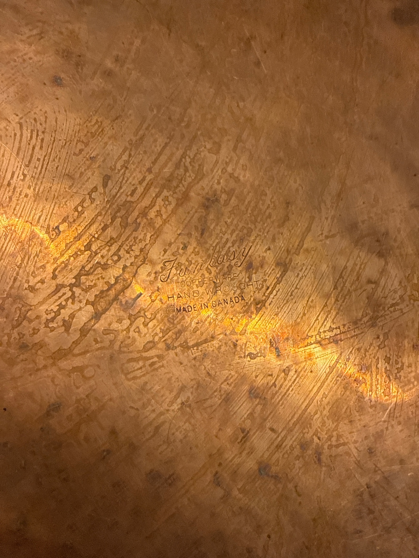Copper teapot on hammered copper tray - image 3 of 5