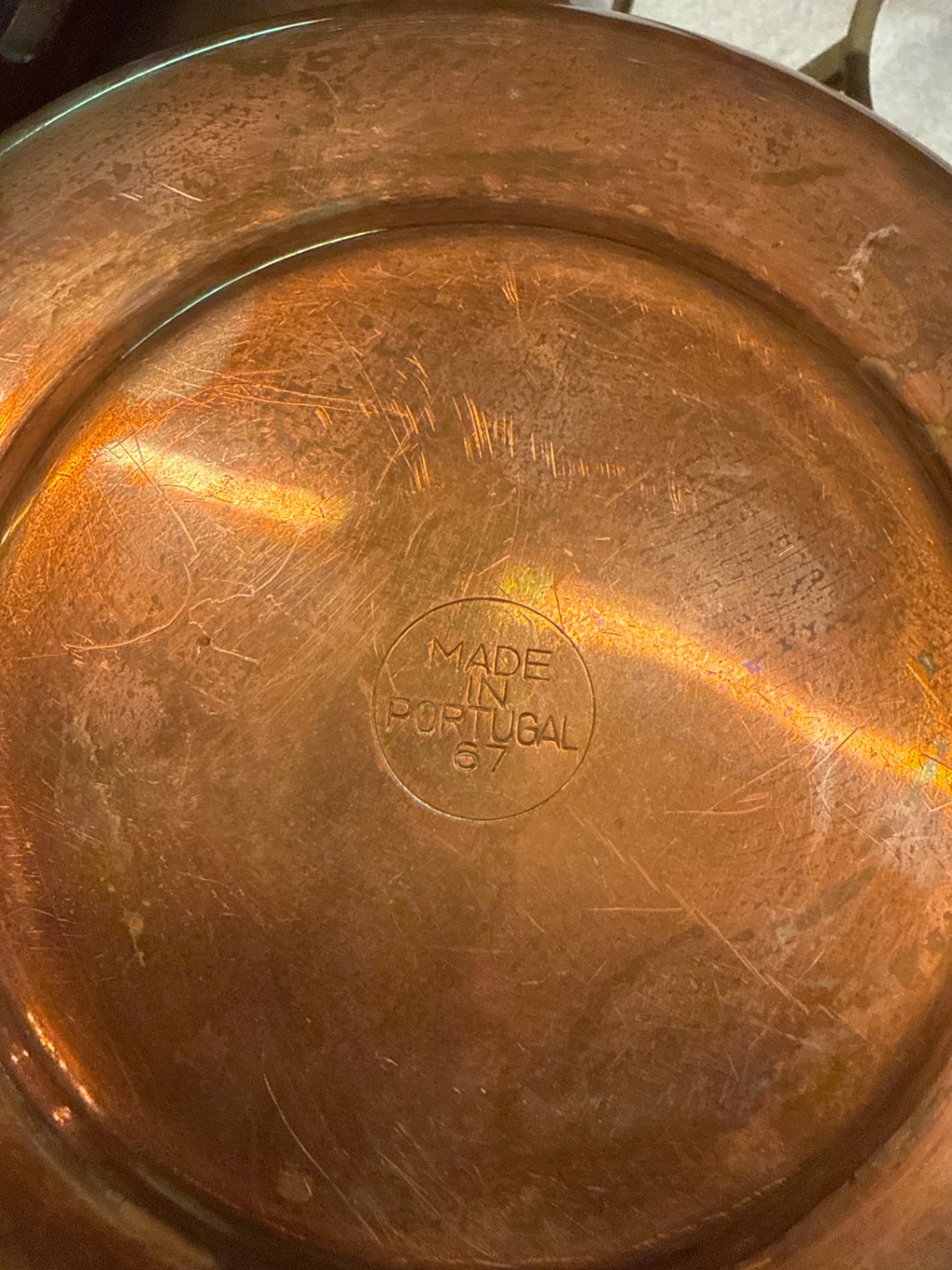 Copper cookware set with glass-lidded dish - image 2 of 3