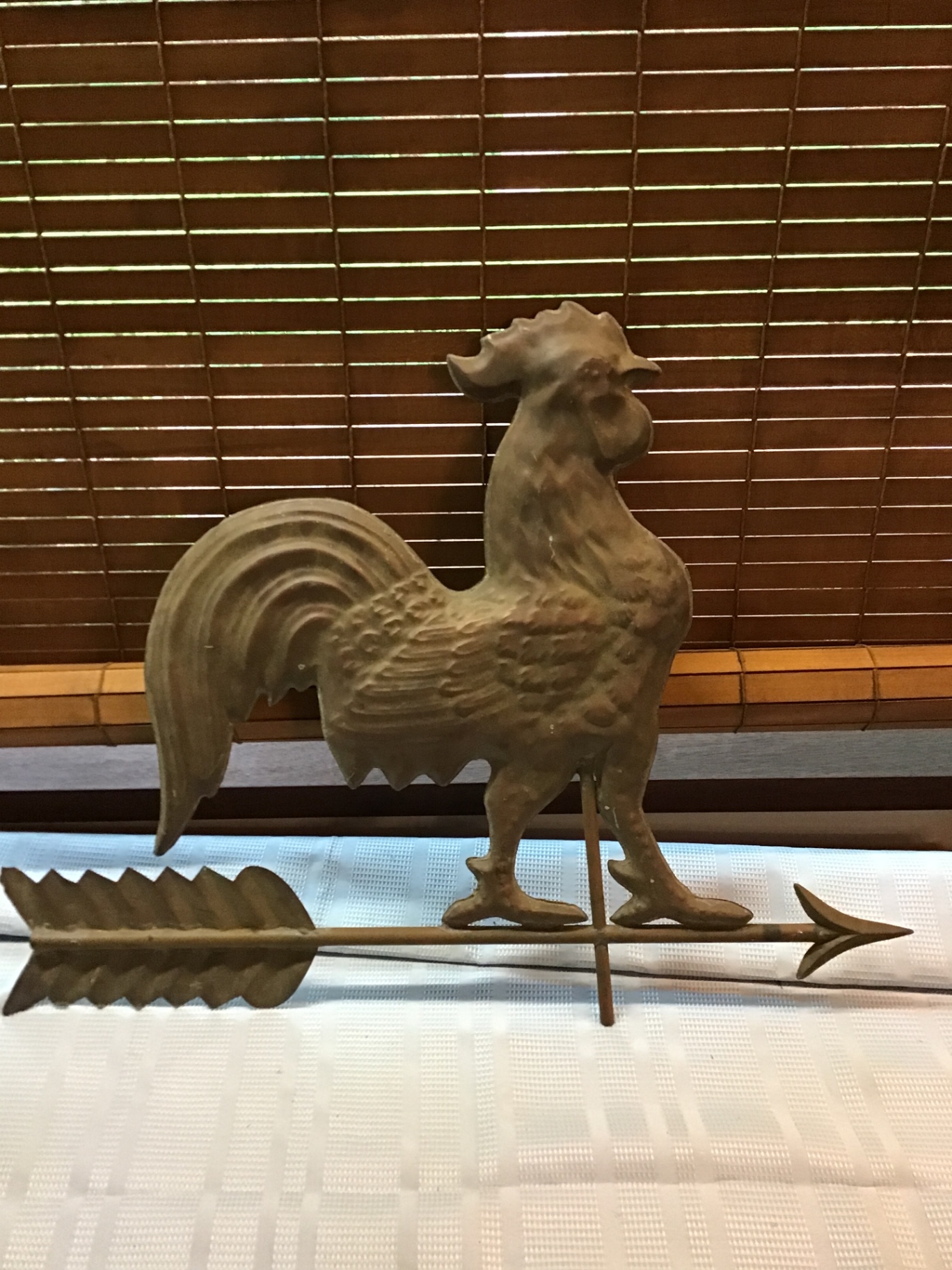 Copper rooster weathervane - approx 3ft - image 3 of 3