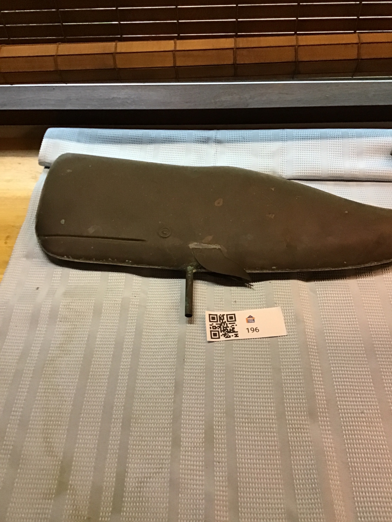 Copper whale weathervane approx 3ft - image 1 of 3